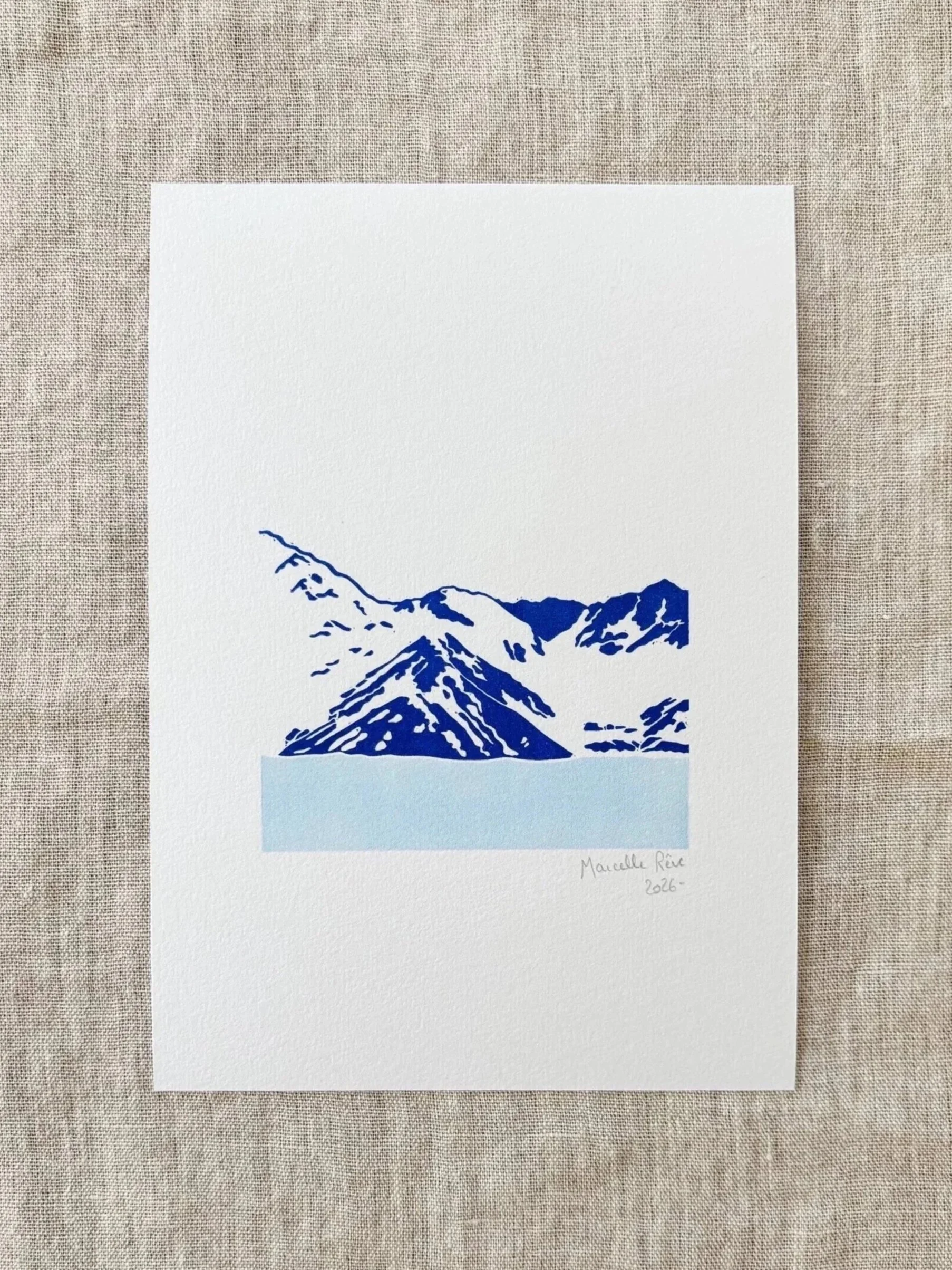 Linogravure Patagonie I