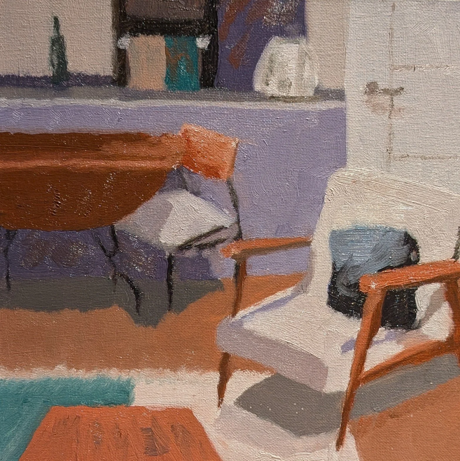 Something Midcentury (Oil, 2026)