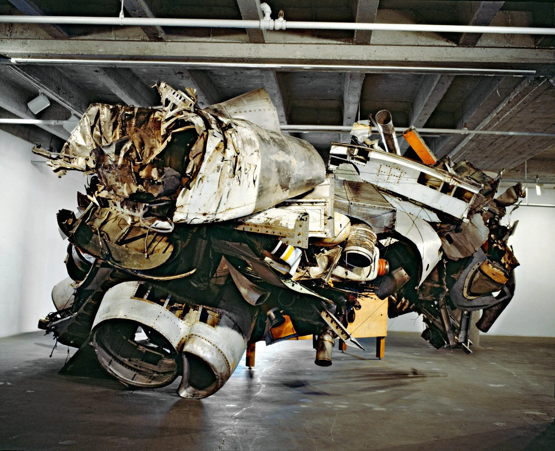   Table & Airplane Parts,   1992
Burnett Miller Gallery, Los Angeles, CA