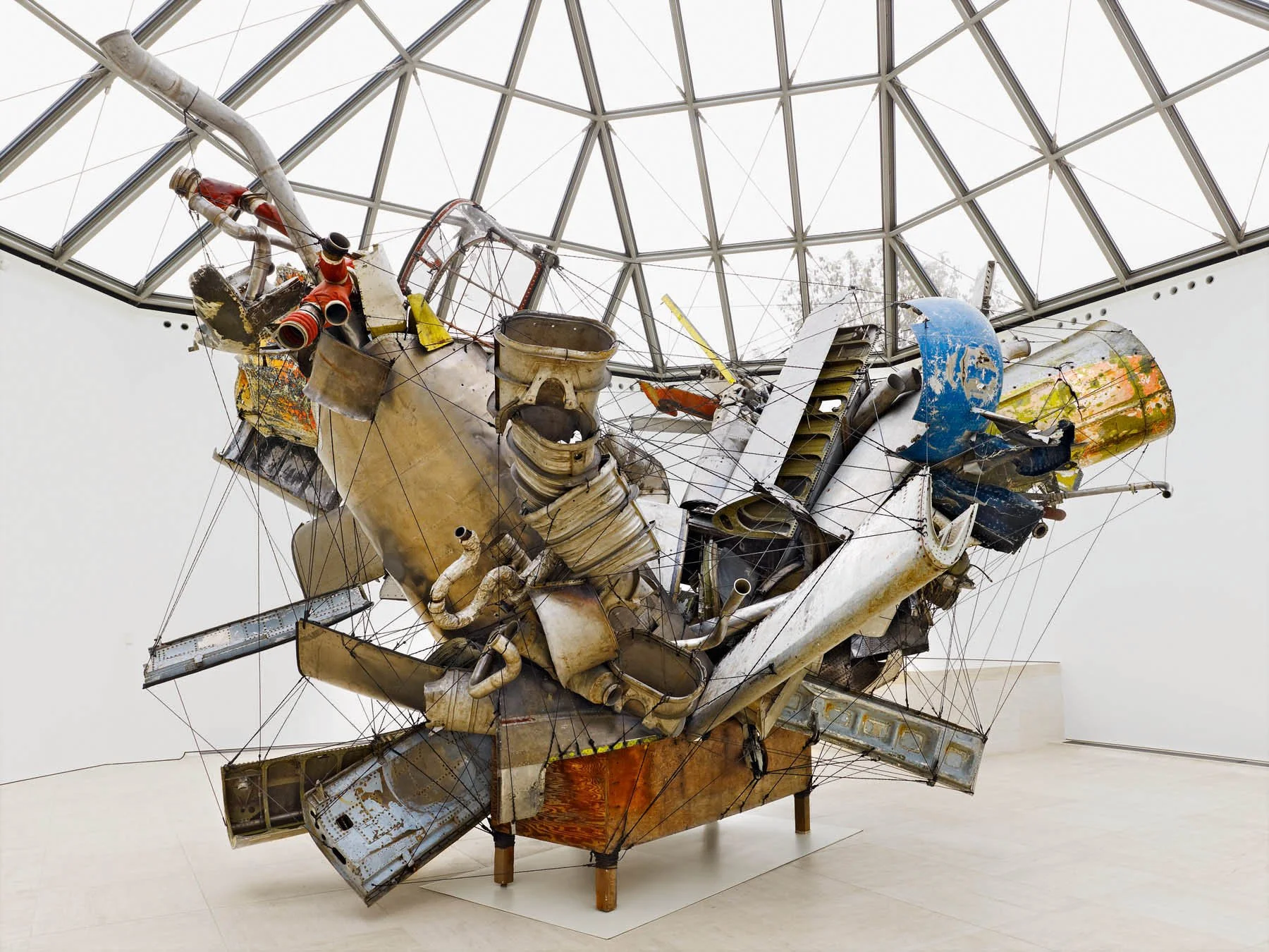   Table & Airplane Parts,   2011
Mudam Luxembourg Musee d'art Moderne, Luxembourg
