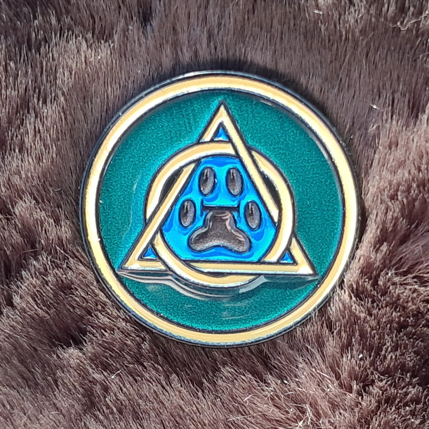 Therian soft enamel pin