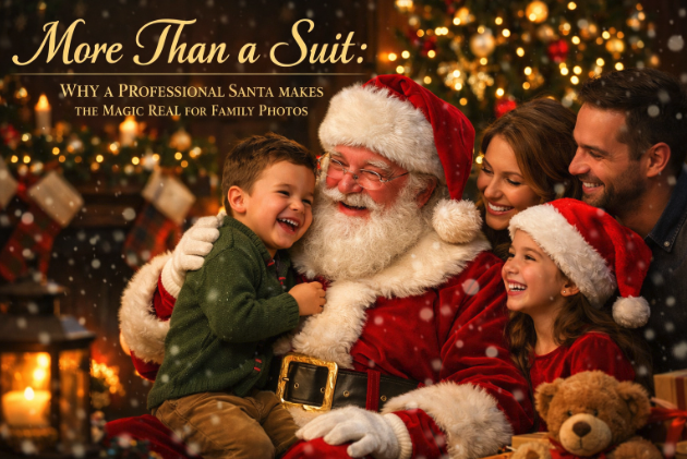 More Than a Suit: Why a Professional Santa Makes the Magic Real for Family Photos