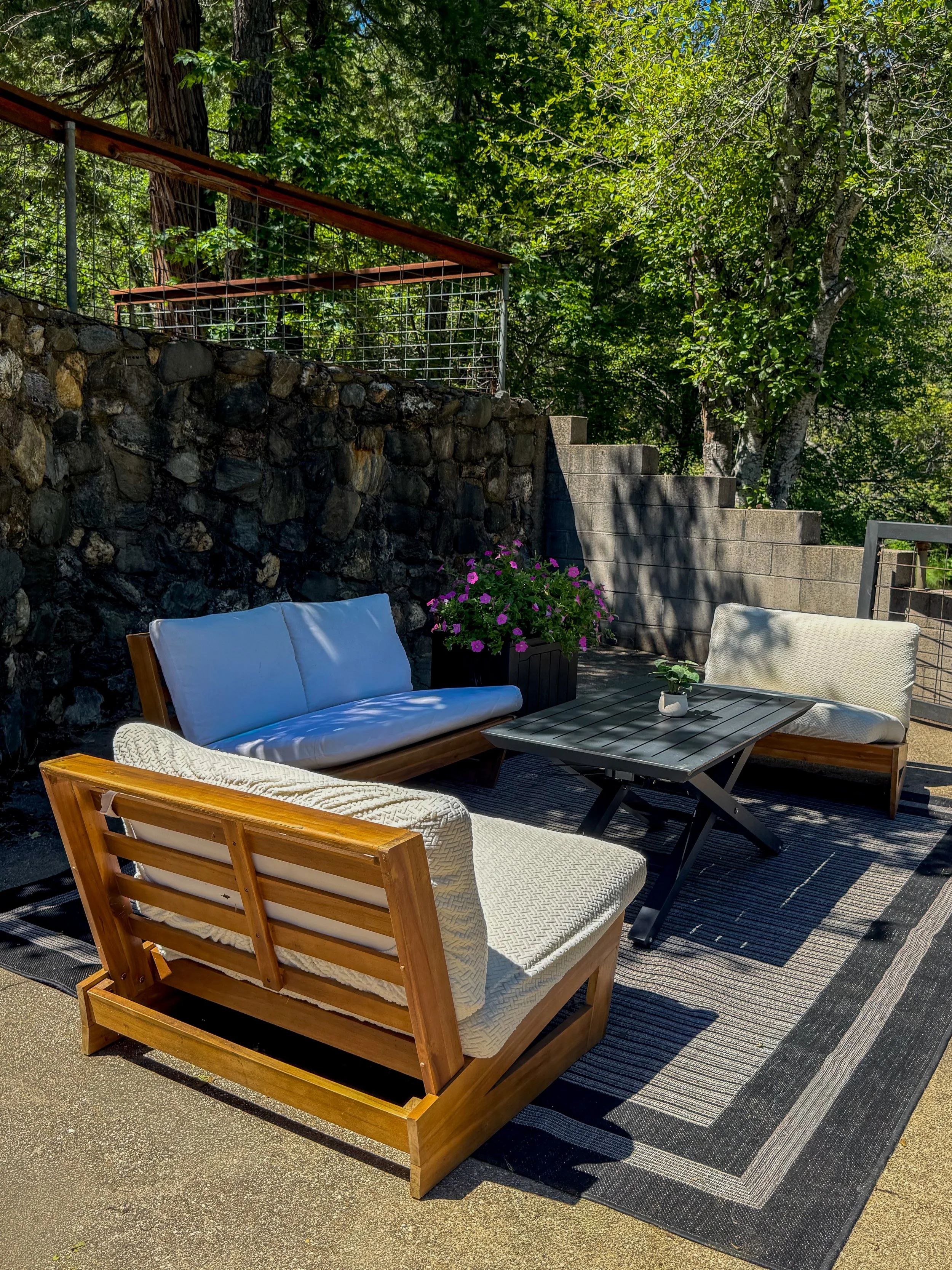 Upper Patio on the river