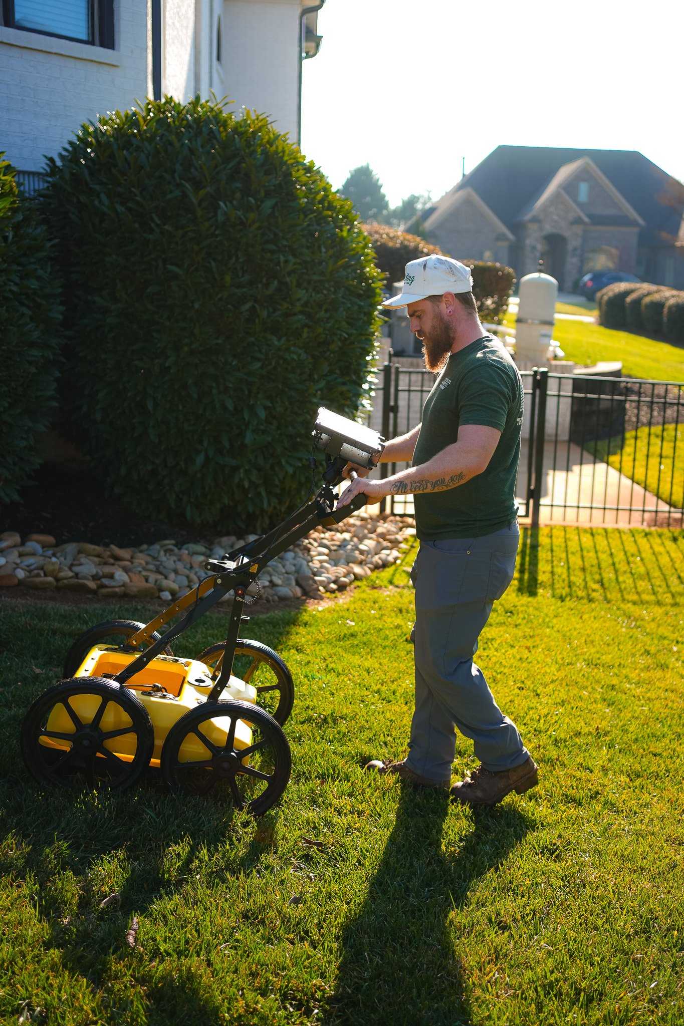 Advanced septic diagnostics using ground penetrating radar and camera inspection