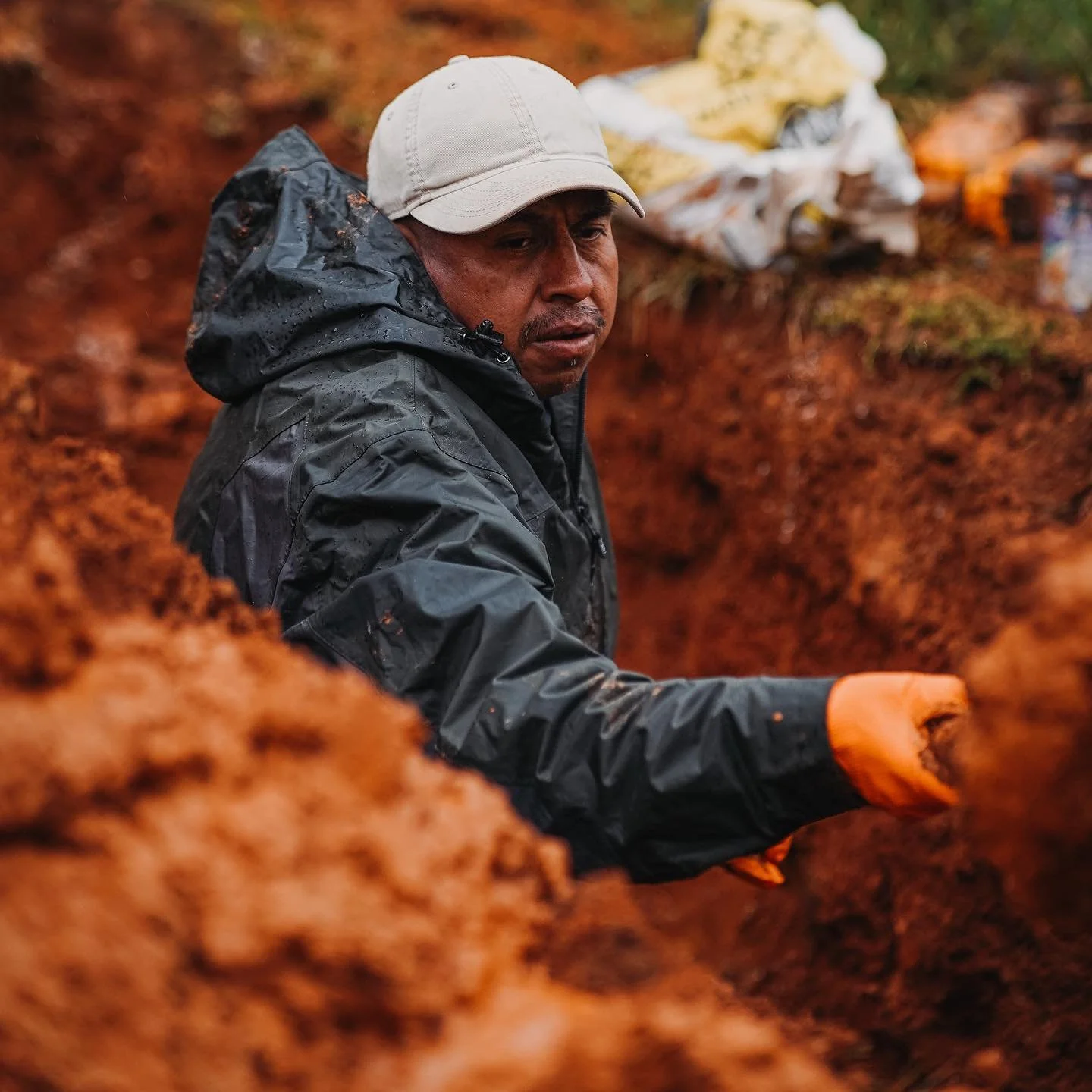 Flush Group technician performing septic system repair and excavation