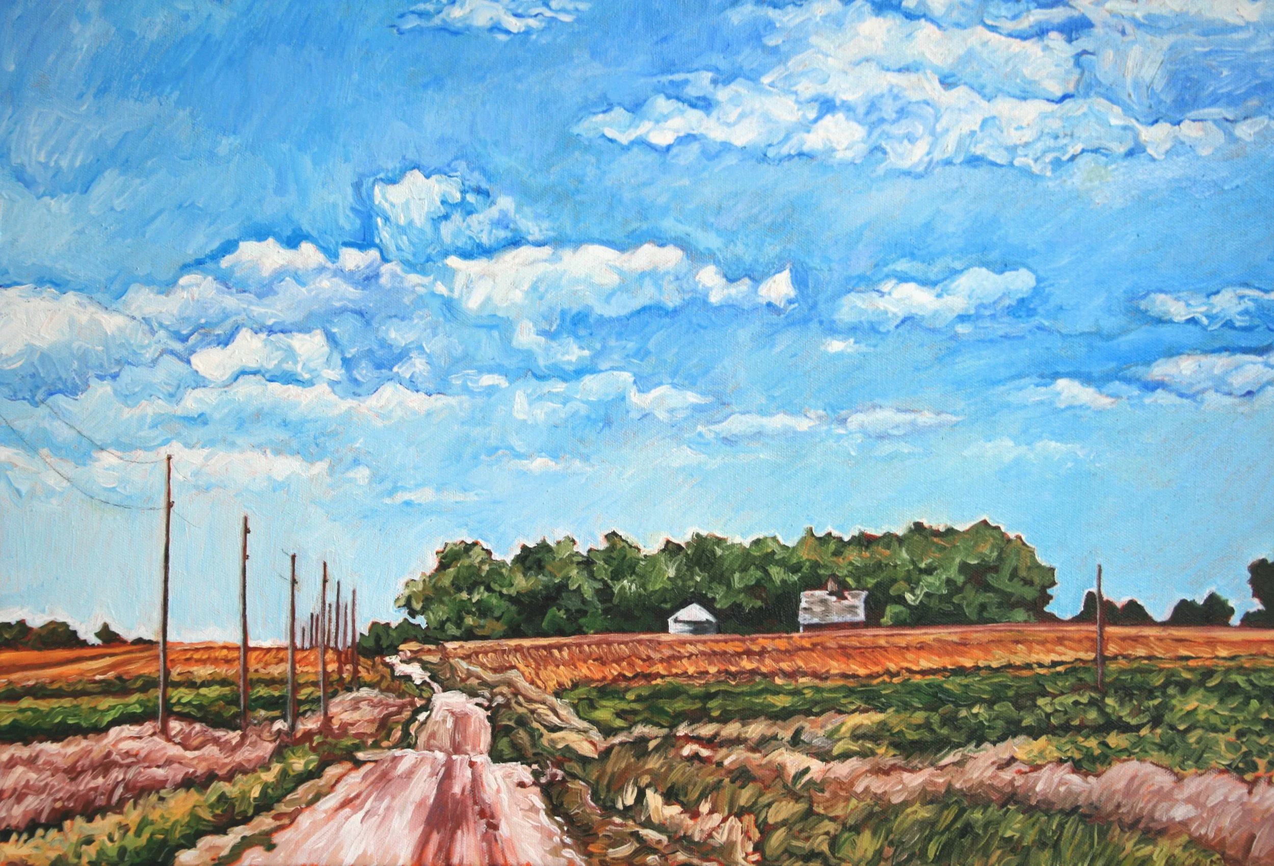   Ode to Tebow   Oil on canvas  20"x24"  $650