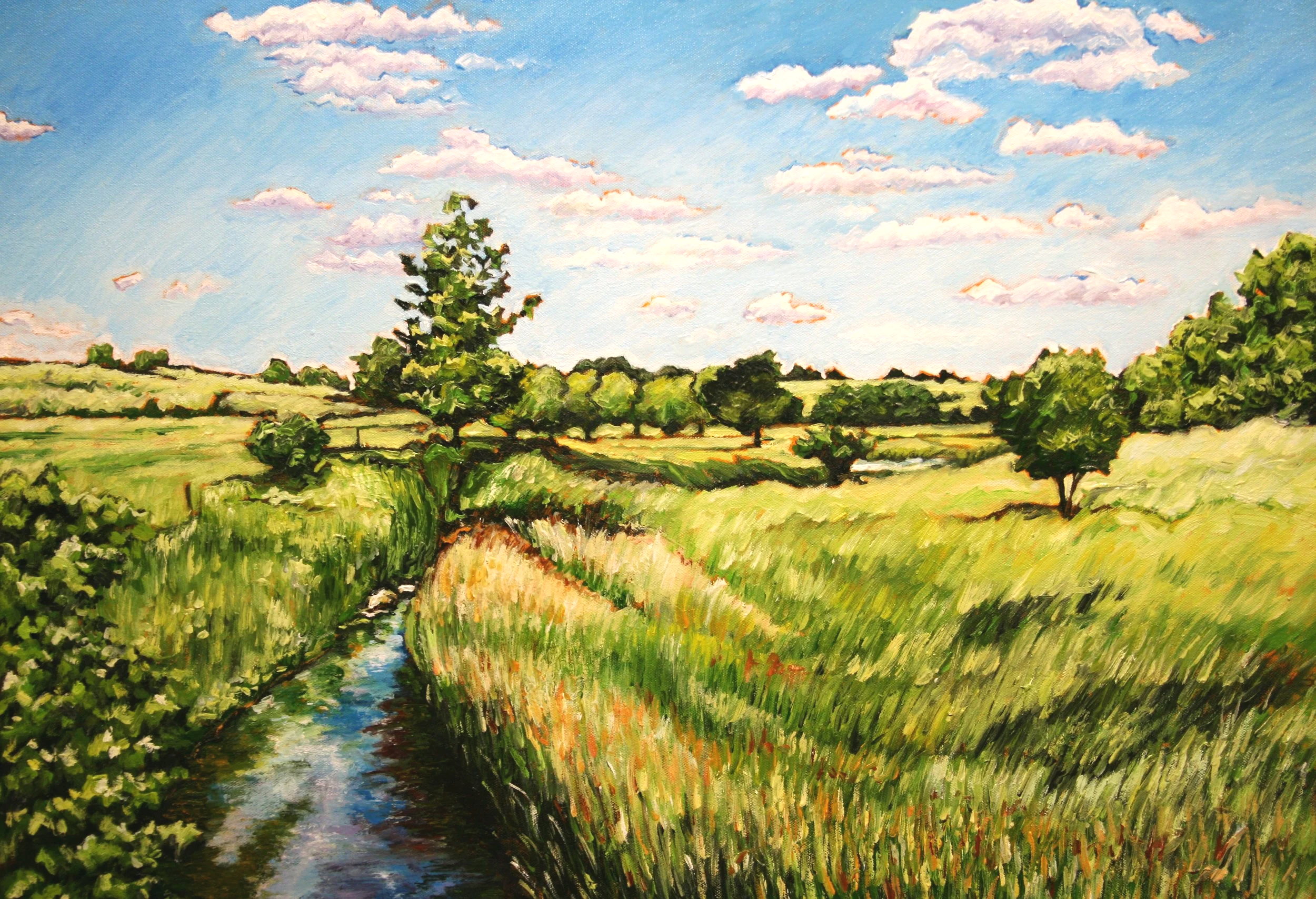   Buck Run   Oil on canvas 20"x24"