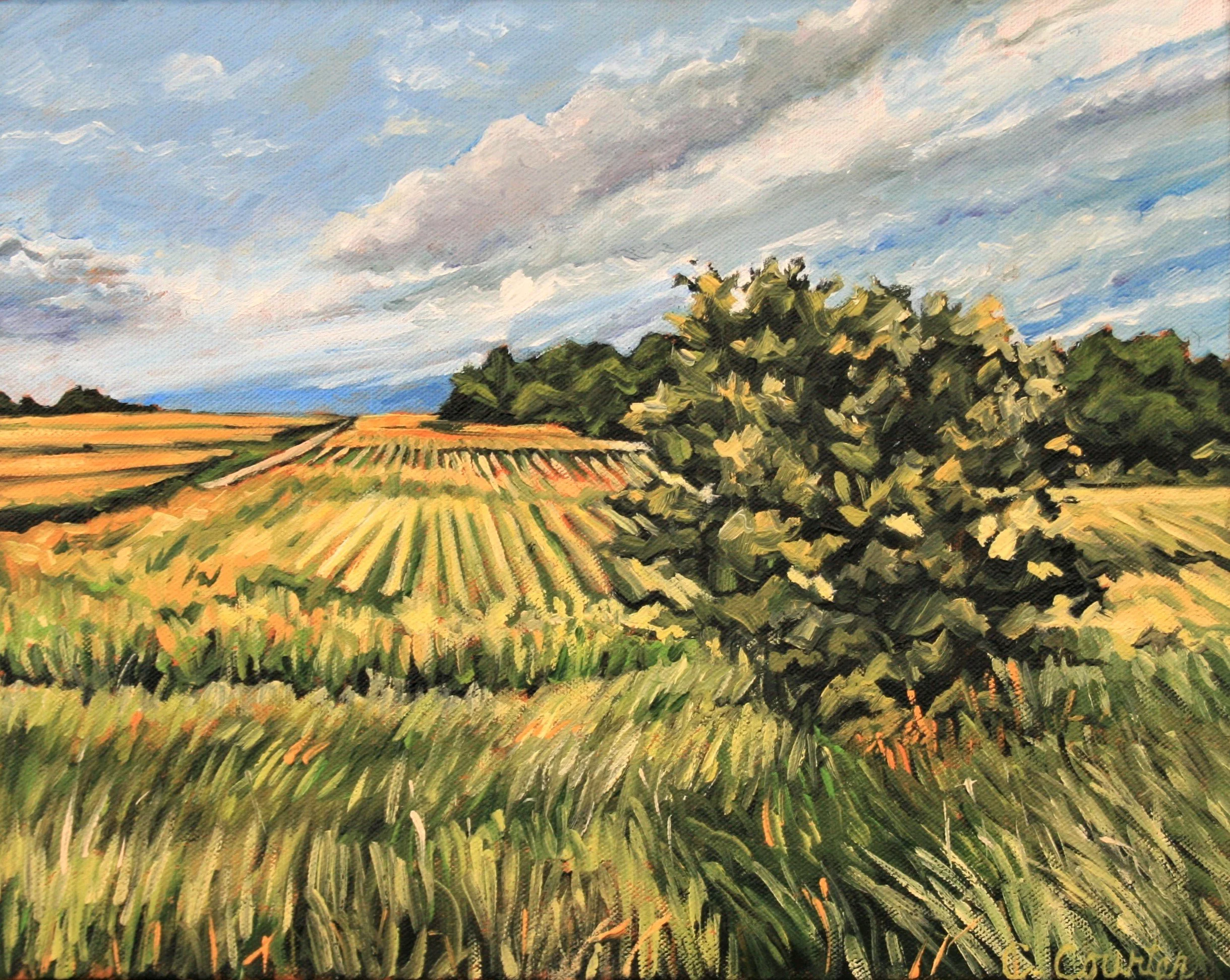   The Road to South Shore   Oil on canvas  11"x14"   $350