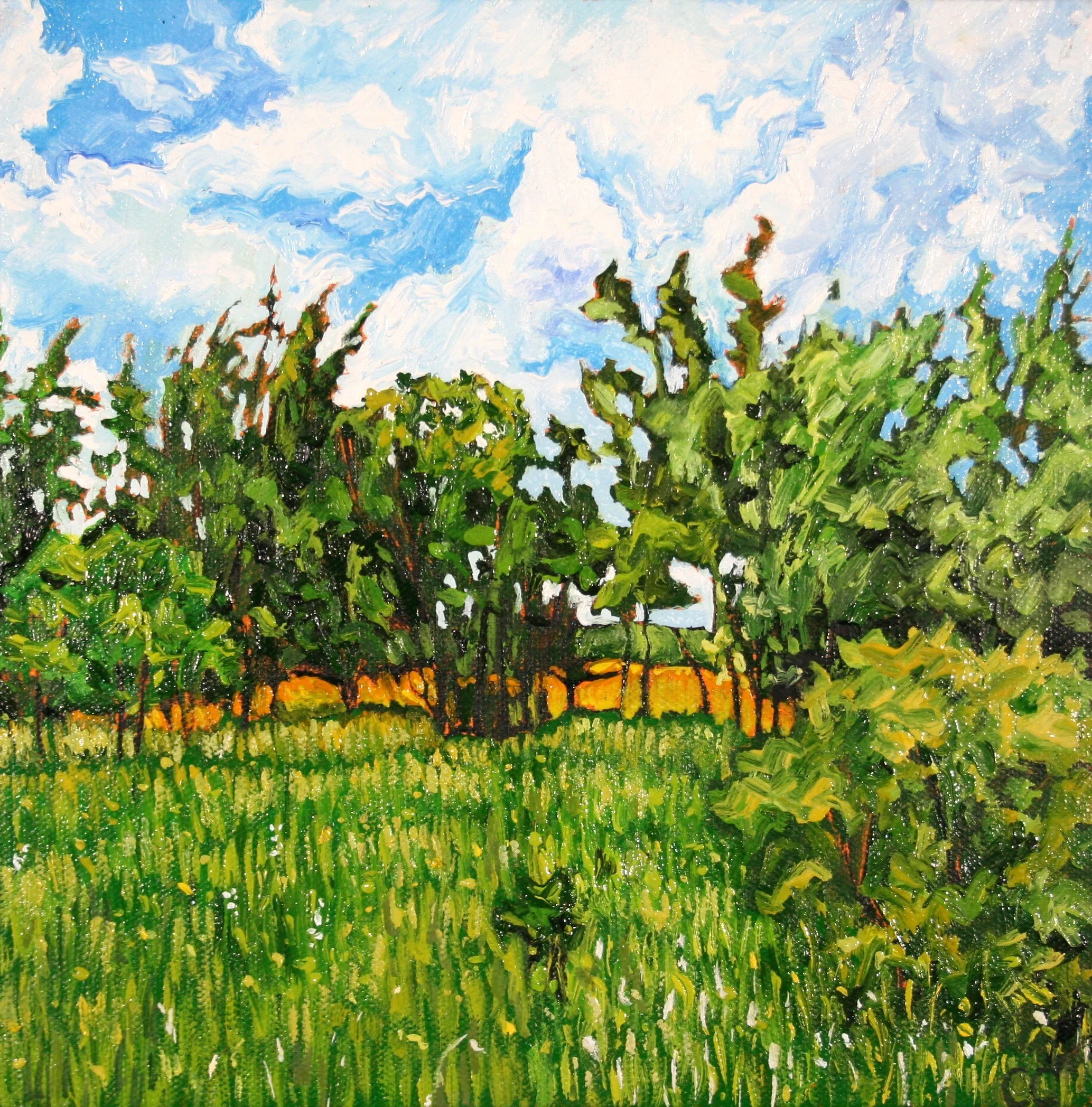   Untitled #3   Oil on canvas  10"x10"  $225