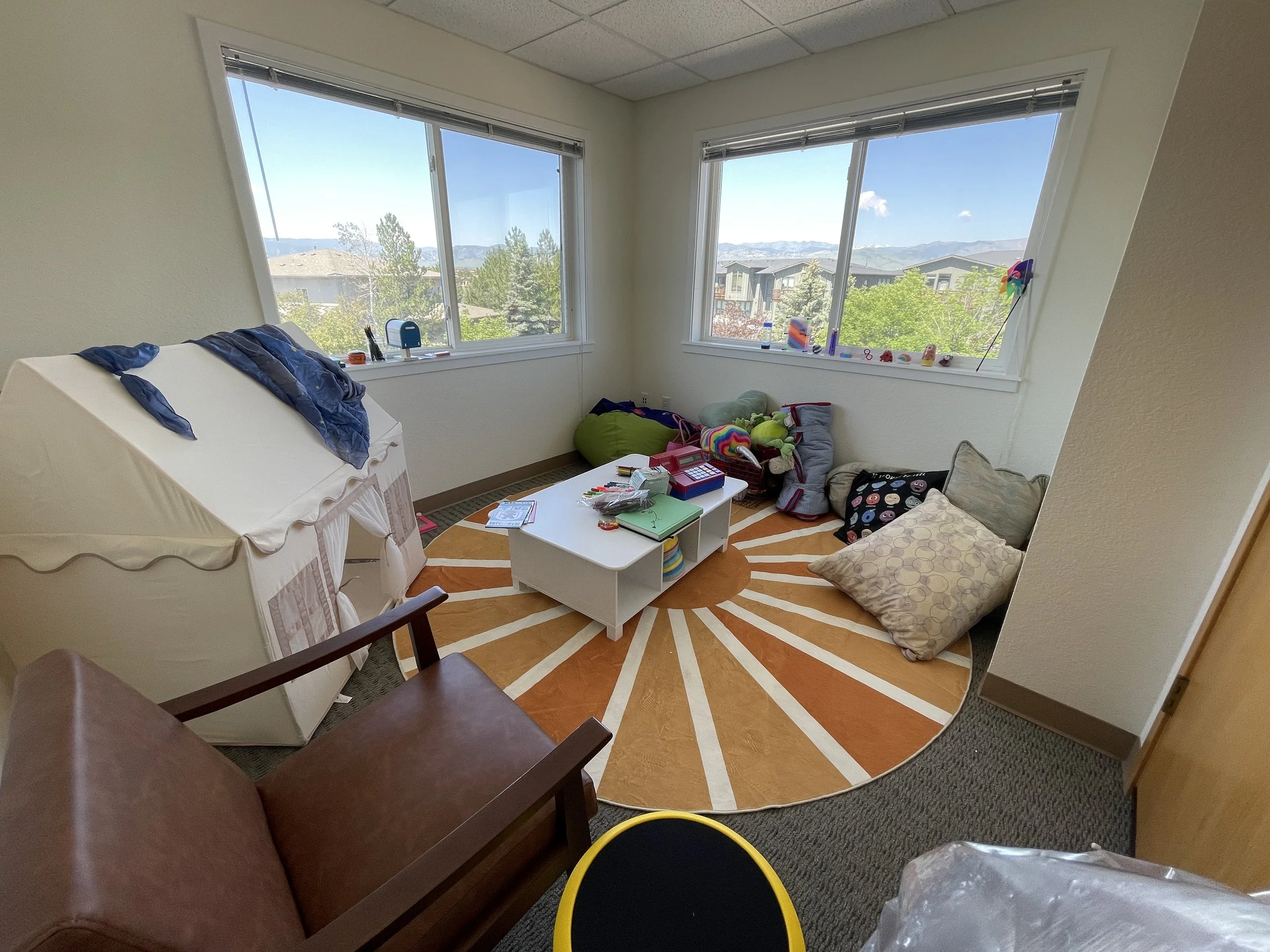 A place to hide and create artwork.
