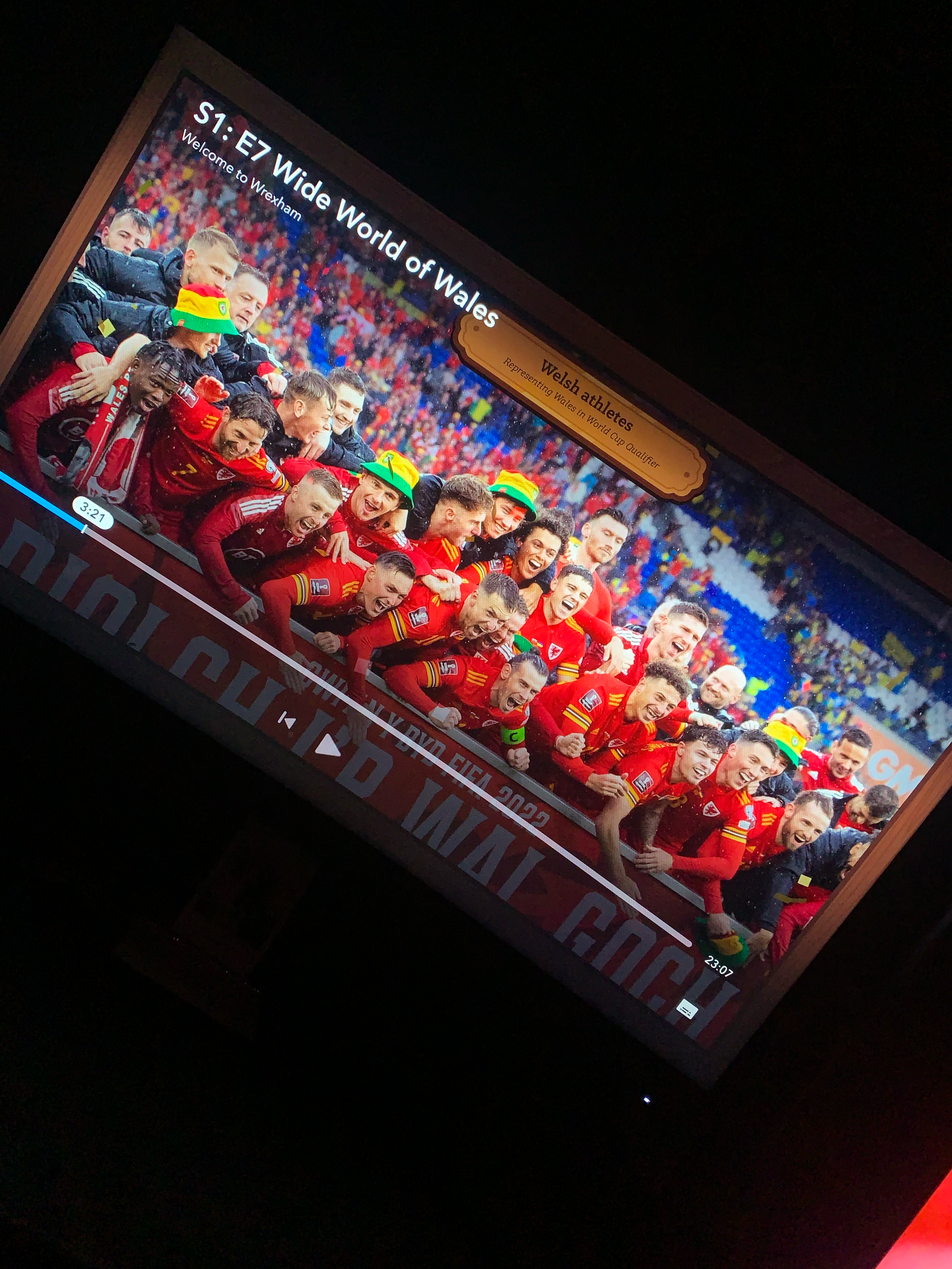 Wales celebrate reaching the World Cup in Welcome to Wrexham's documentary