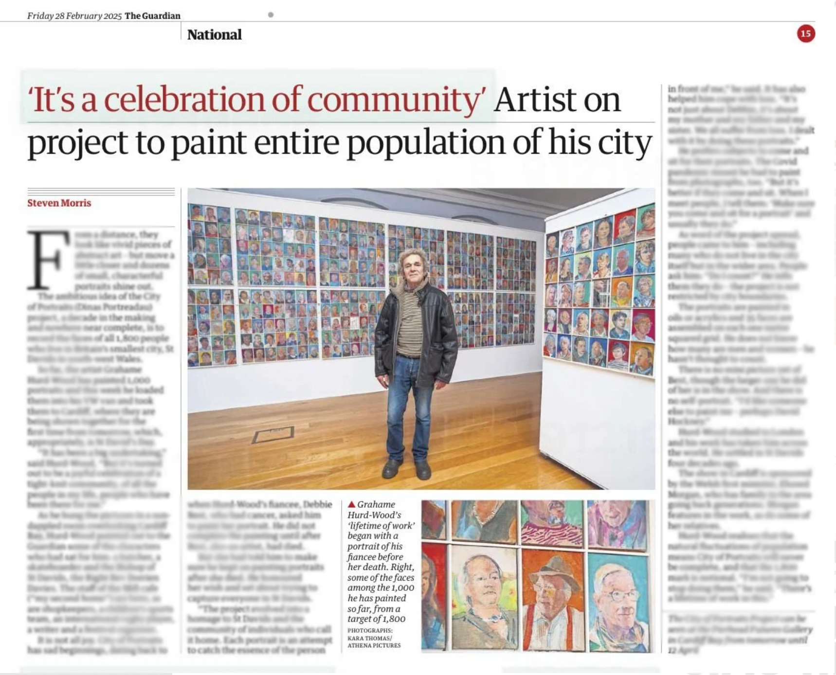 Grahame Hurd-Wood's portraits of St Davids