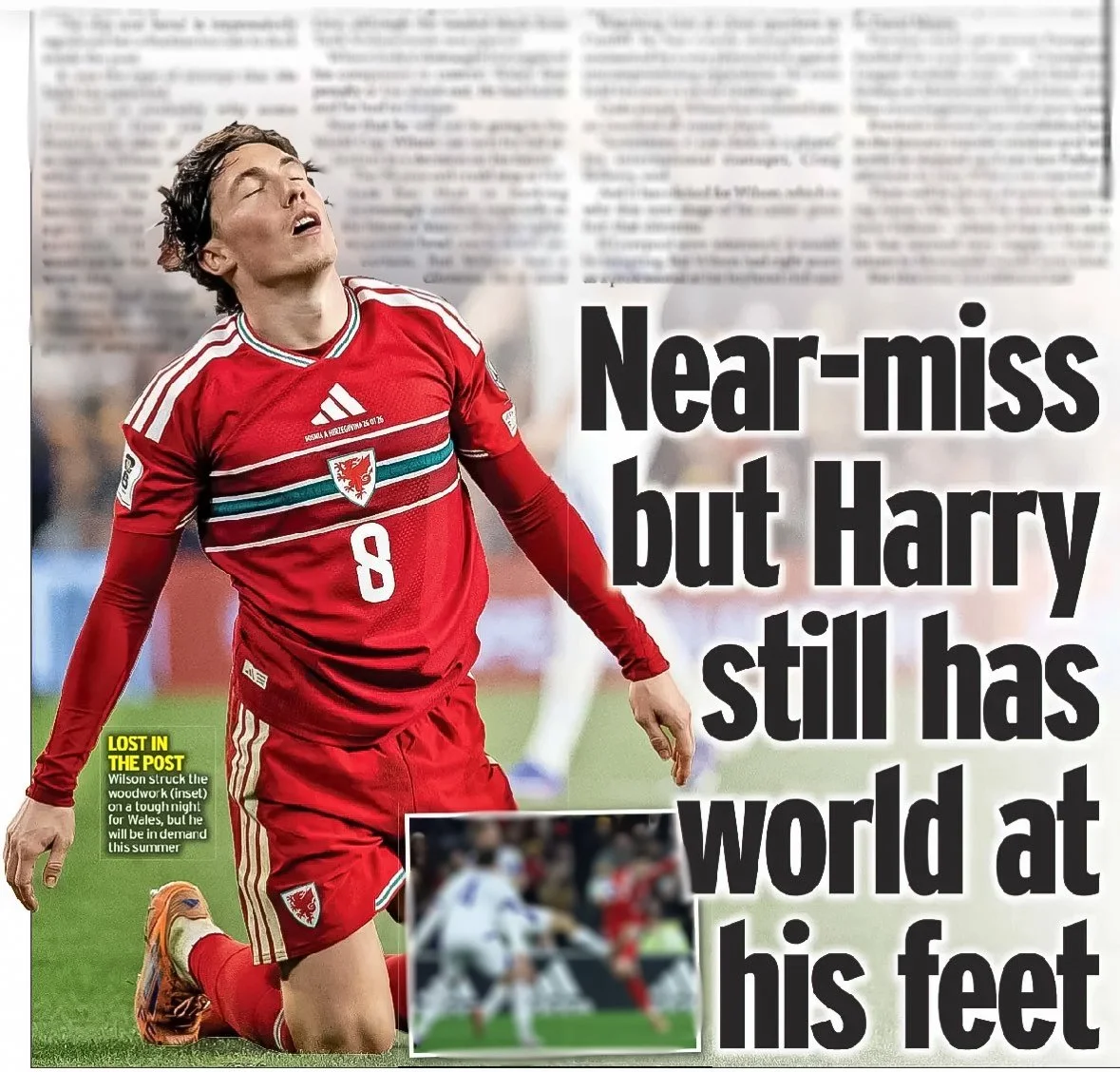 Harry Wilson in the Daily Express