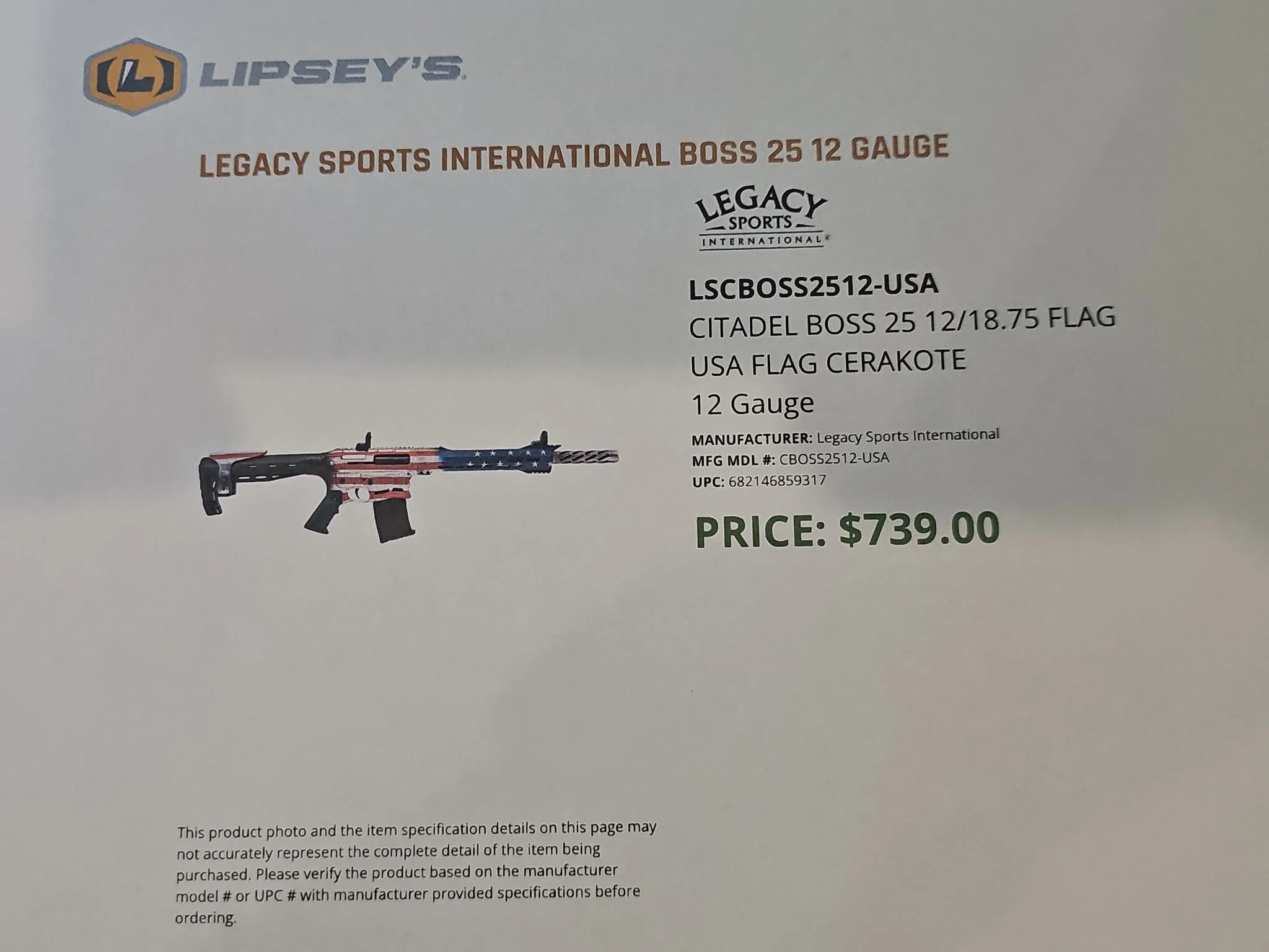 Citadel Boss 25 12 Gauge

LIVE

(Winner will be 18+ with valid ID - Must pass a background check at Lipsey's in Waldoboro)