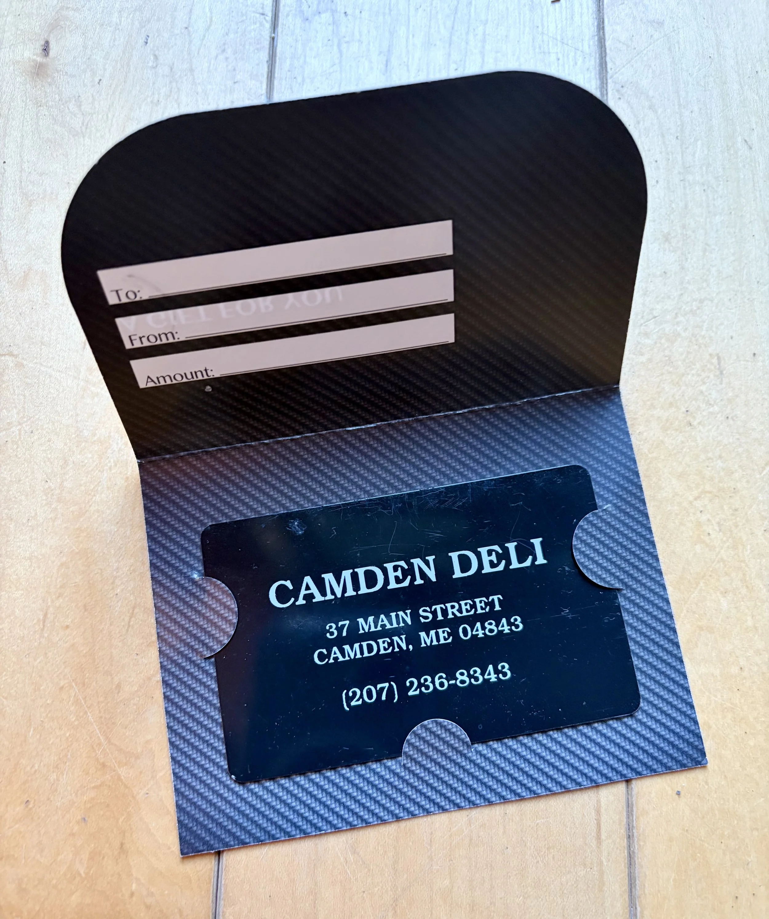 Camden Deli Gift Card - $10

SILENT