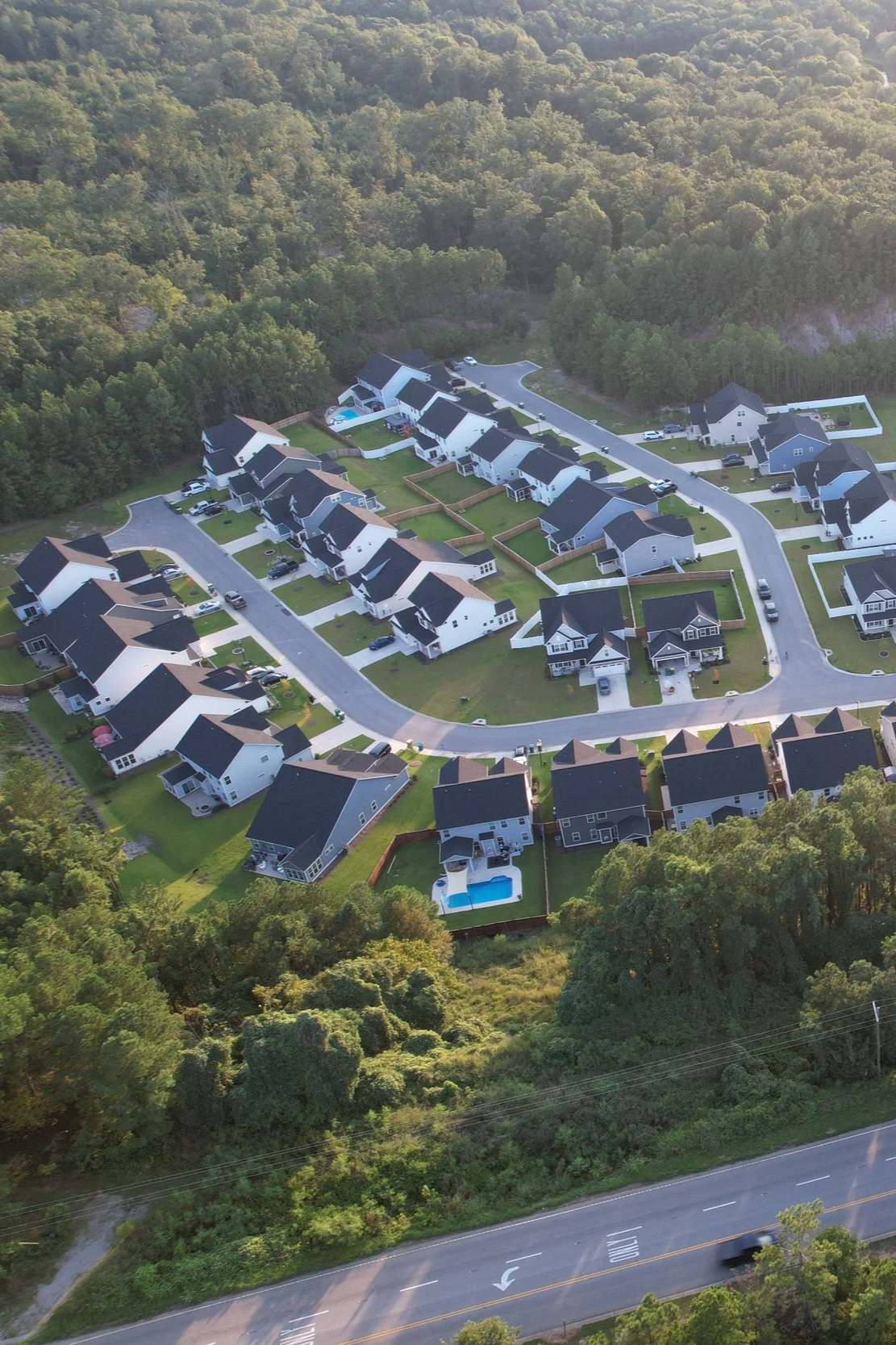 Lexington South Carolina neighborhood aerial drone photography