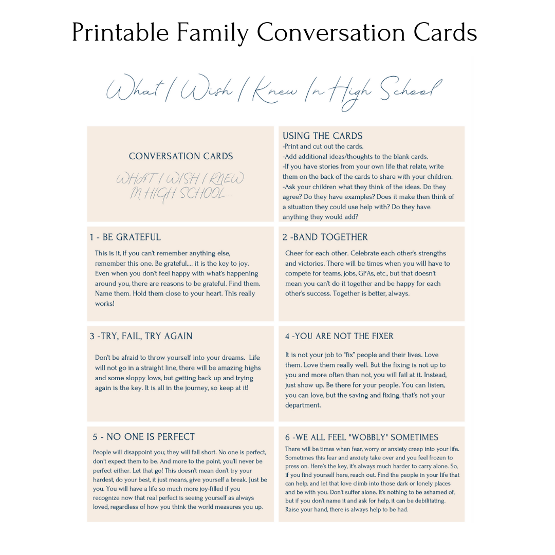 What I Wish I Knew In High School