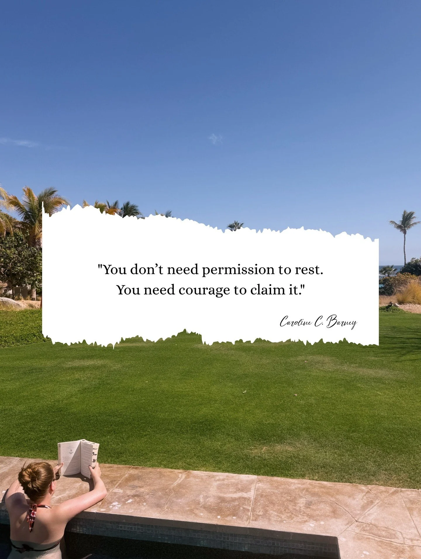 You don't need permission to rest. You need courage to claim it.

Quote from 📖 CONNECTED (October 2026)

Save this for the day you need the reminder&mdash;and send it to someone who could use a little lift today. 💛