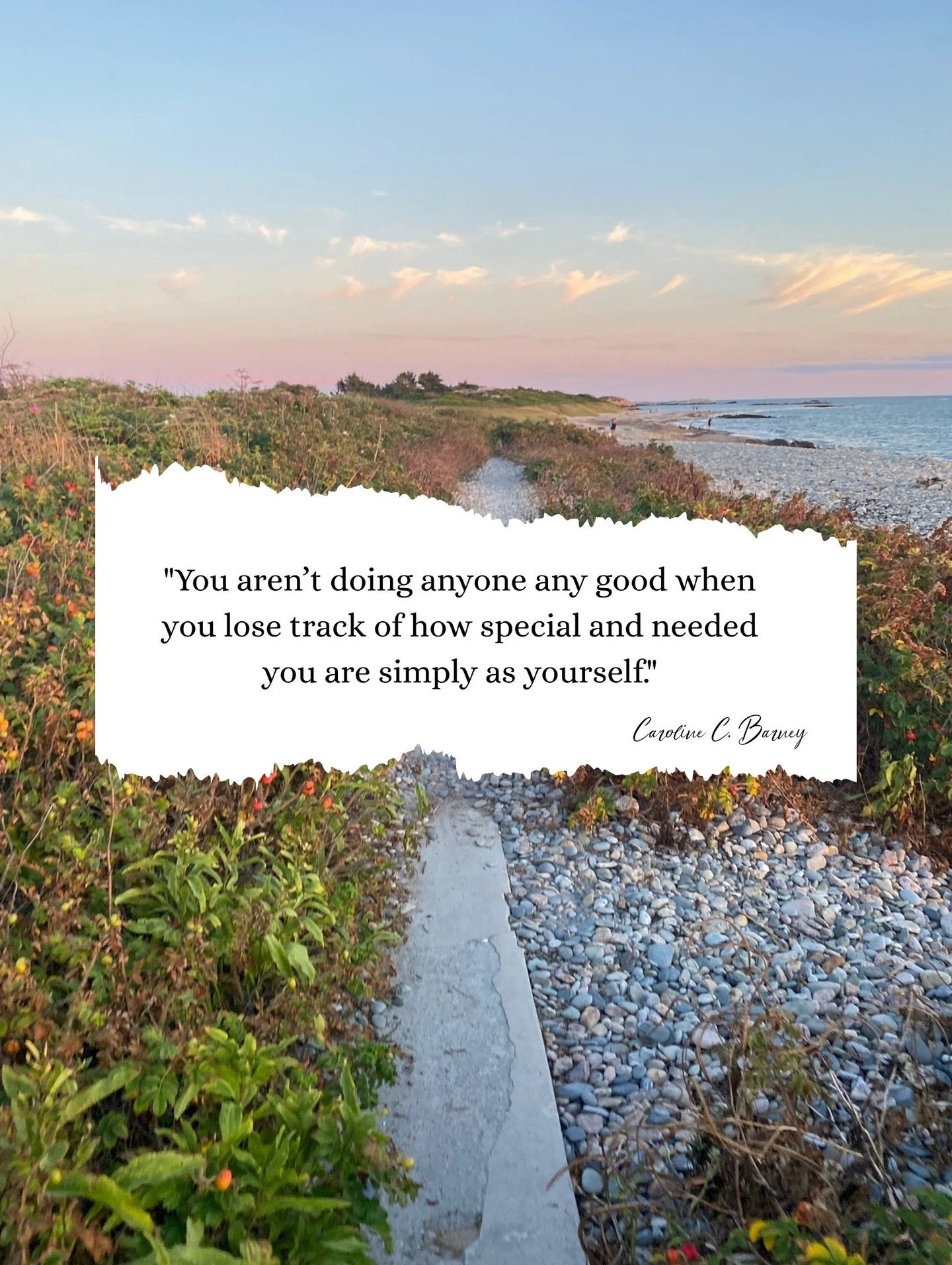 You aren't doing anyone any good when you lose track of how special and needed you are simply as yourself. 

Quote from 📖 CONNECTED (October 2026)

Save this for the day you need the reminder&mdash;and send it to someone who could use a little lift 
