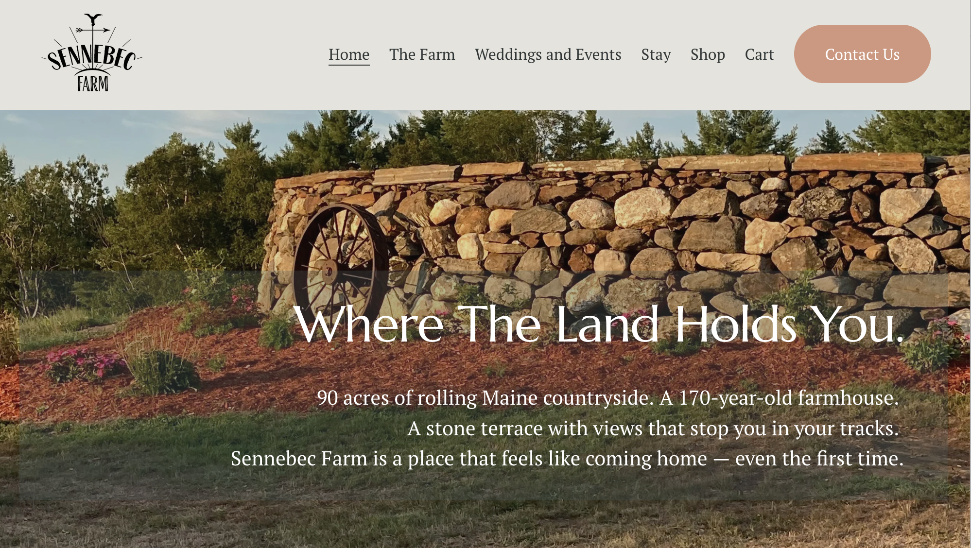 Homepage of Sennebec Farm