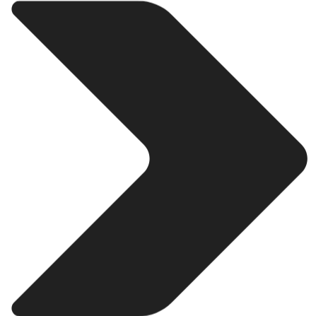 A black rightward arrow icon on a dark background.