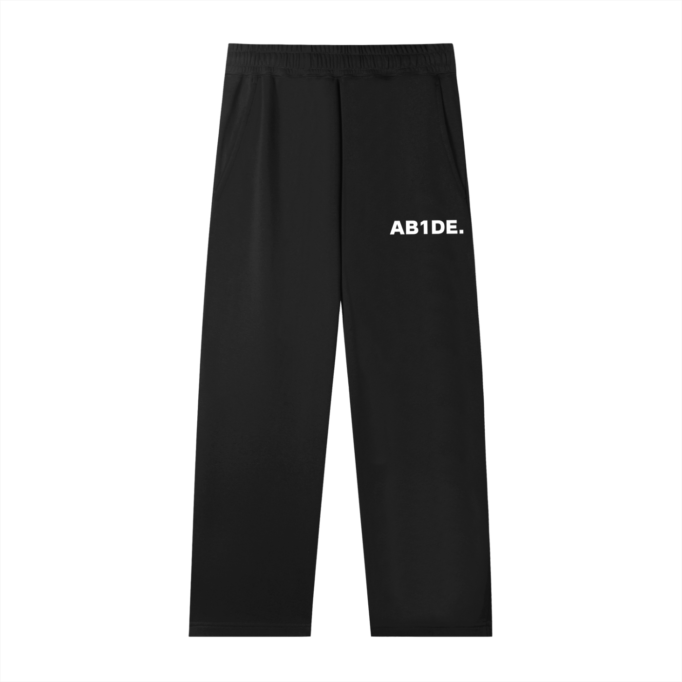 BASIC STRAIGHT LEGGED PANTS (BLACK)
