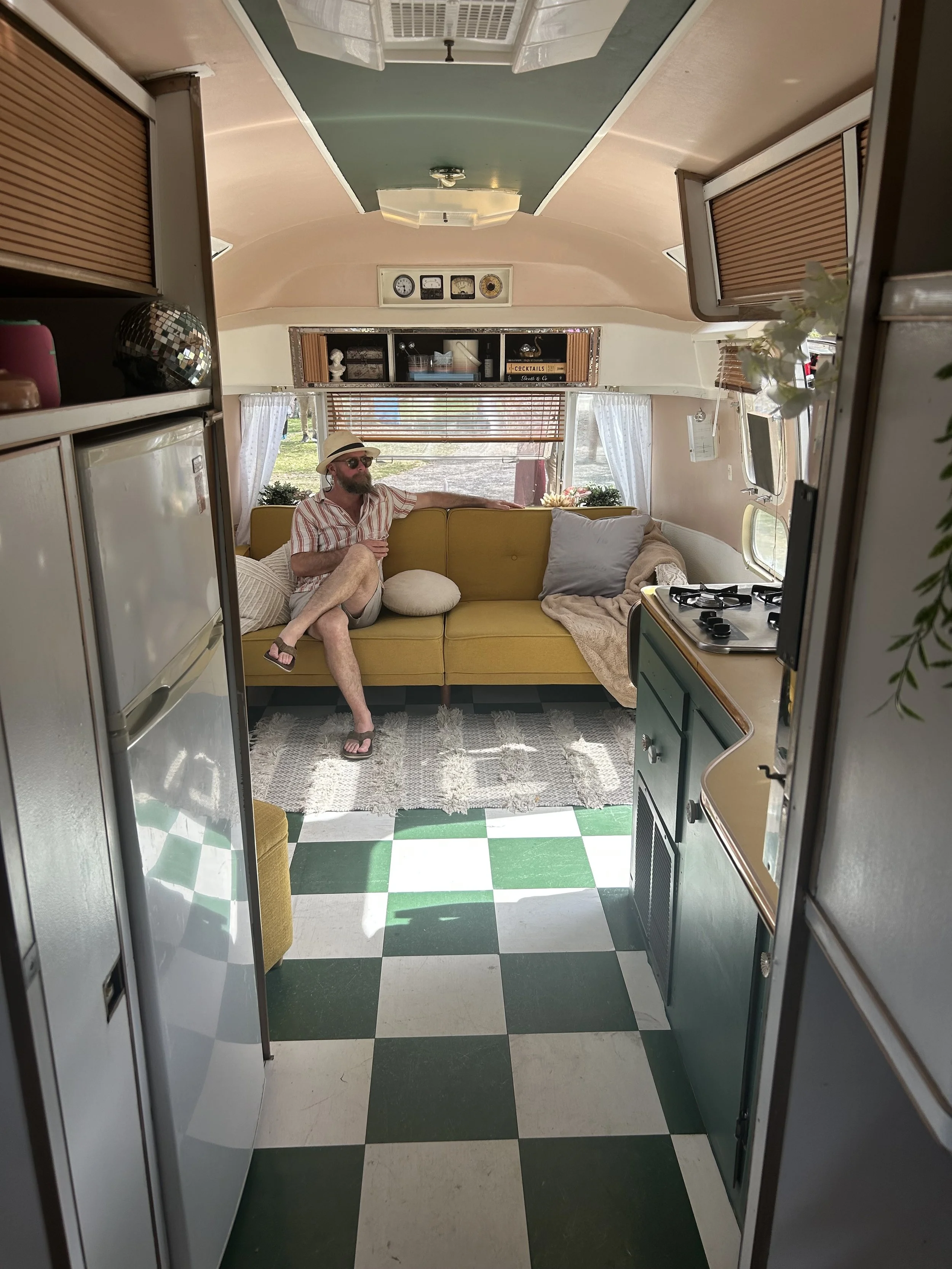 front room of the airstream lounge