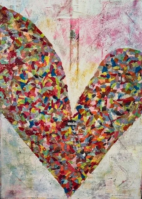 Heart Notes 48x36