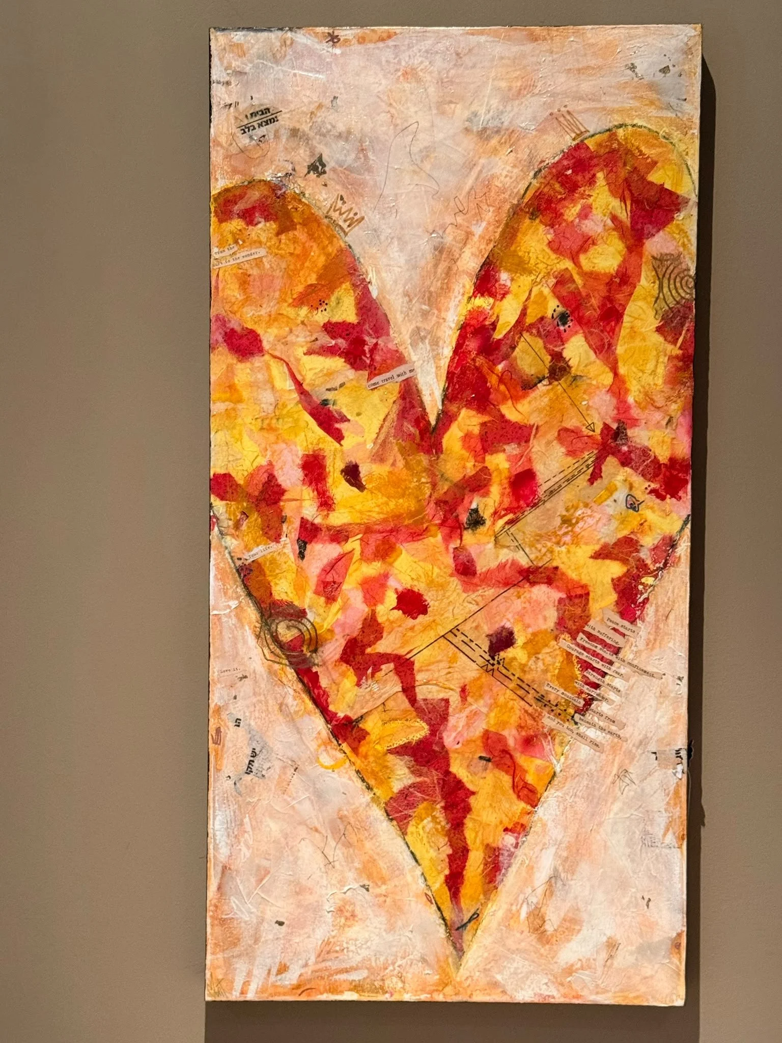 The Heart Knows Its Way Home 18x36