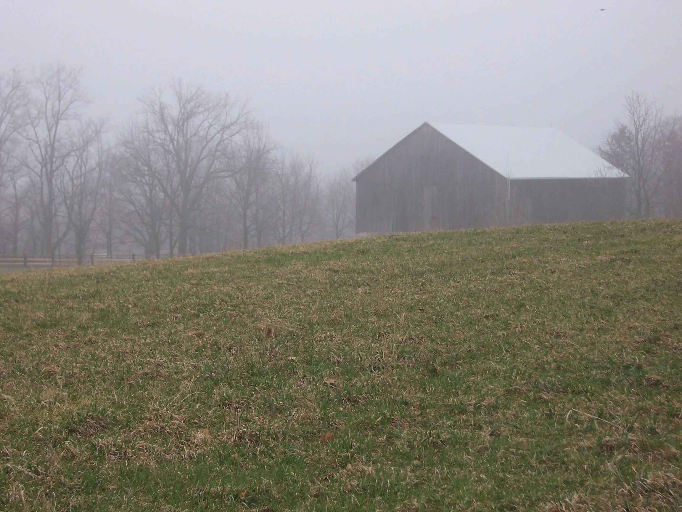 Bank barn early fall
