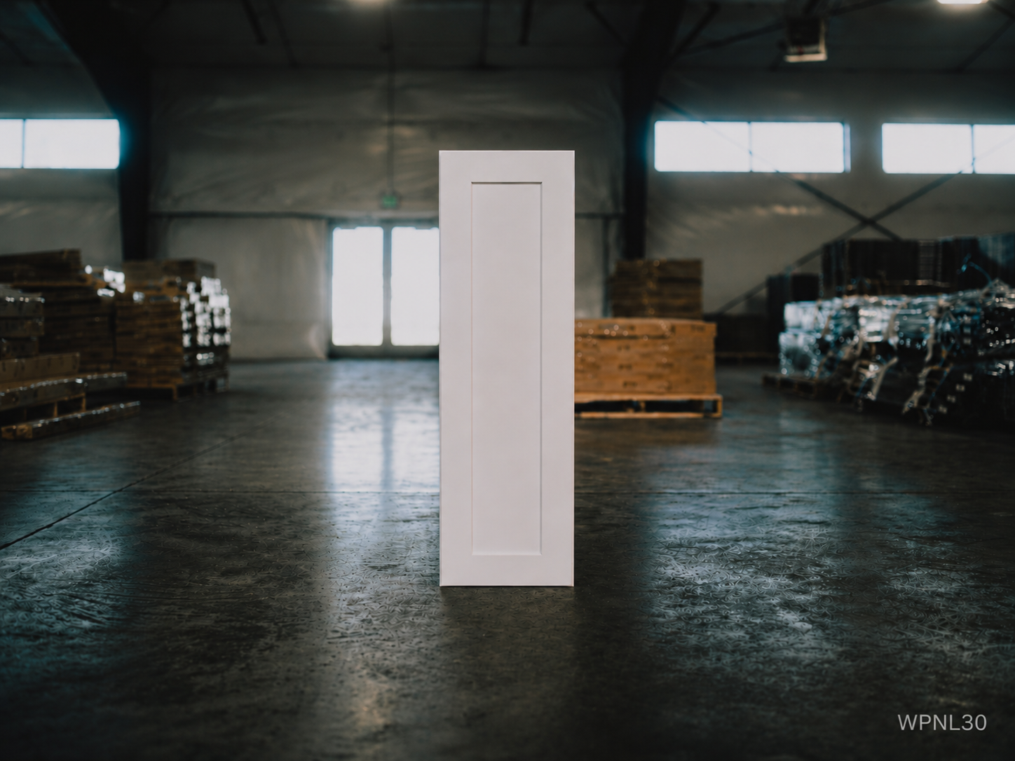 White Shaker RTA Paneling (WPNL30) - 12"W x 30"H x 0.25"D