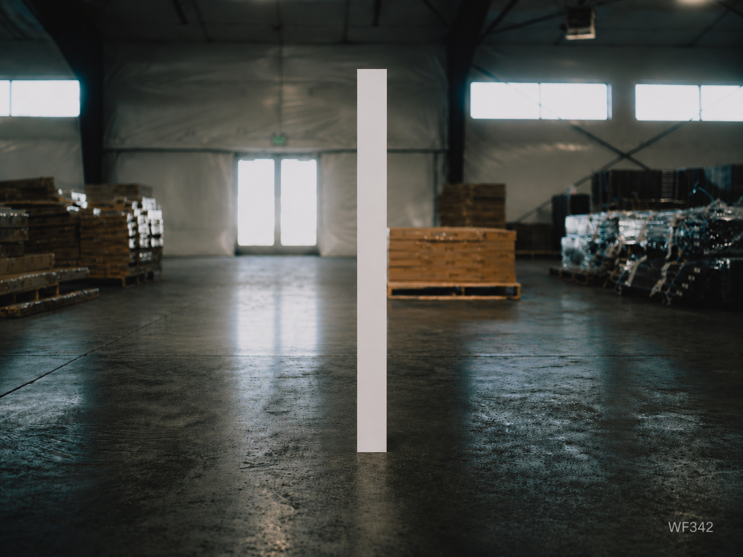 White Shaker RTA Wall Filler (WF342) - 3"W x 42"H x 0.75"D