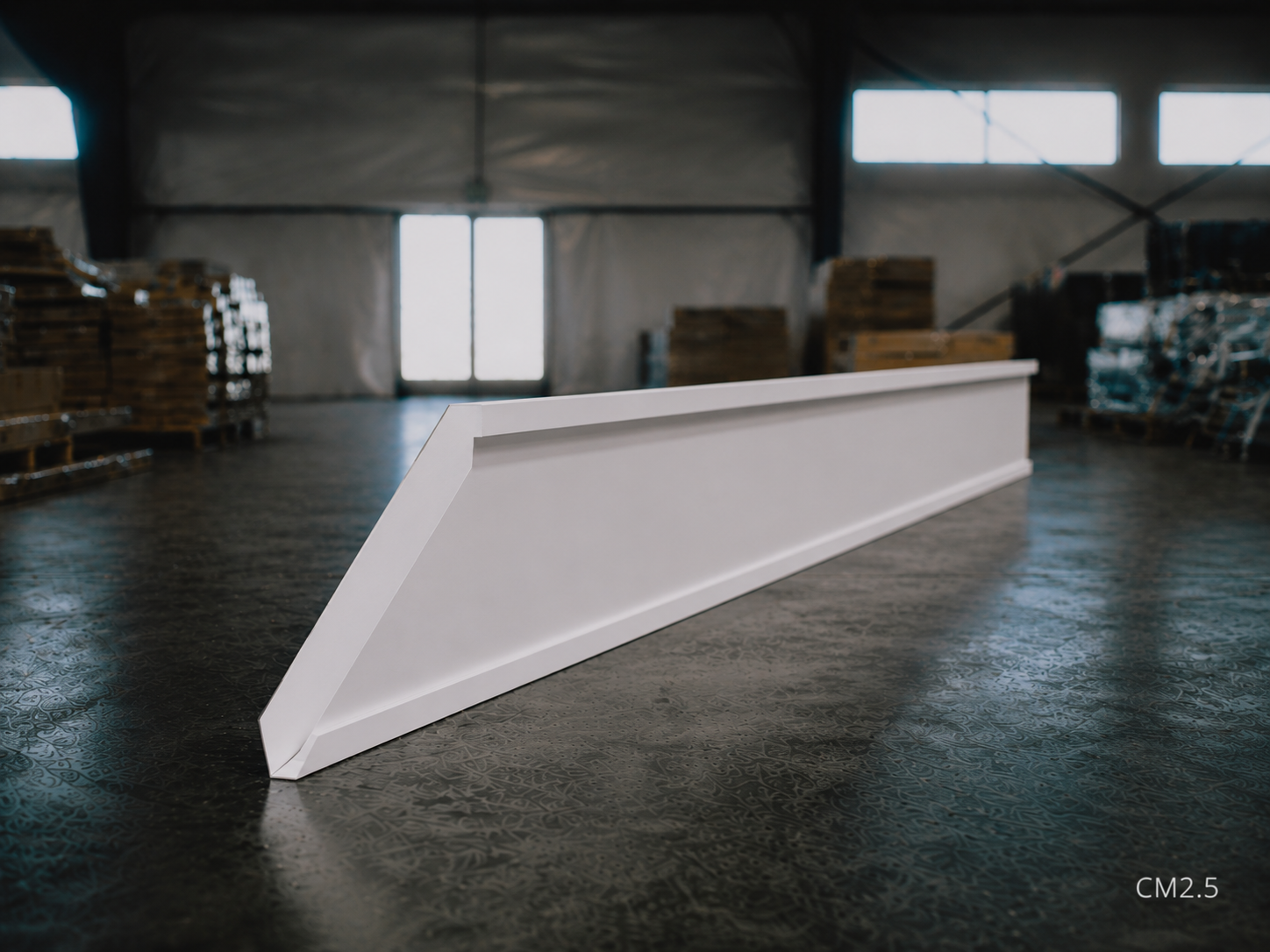 White Shaker RTA Royal Crown Molding (CM2.5) - 2.5"W x 96"H x 0.75"D