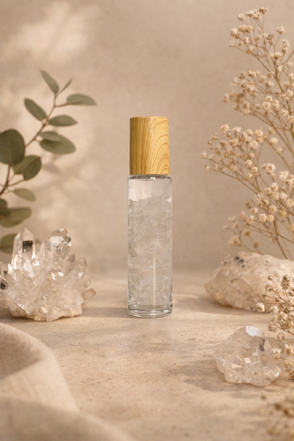 Roll On Cuarzo Blanco — Protección & Paz