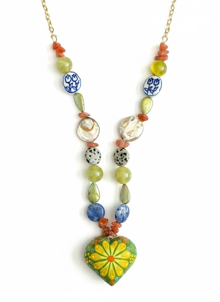 Collar Corazón Primavera