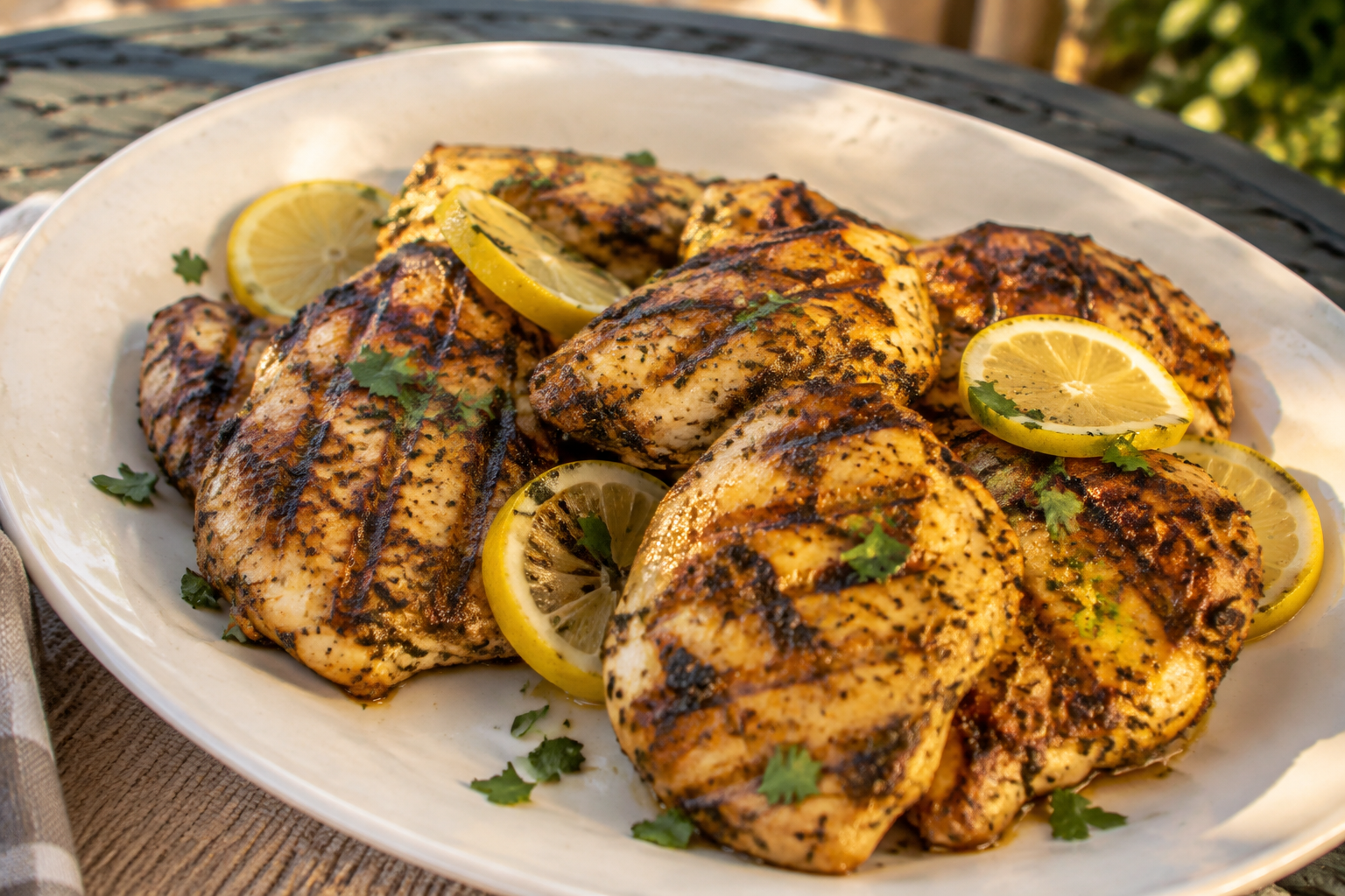 Grilled Lemon-Herbed Chicken