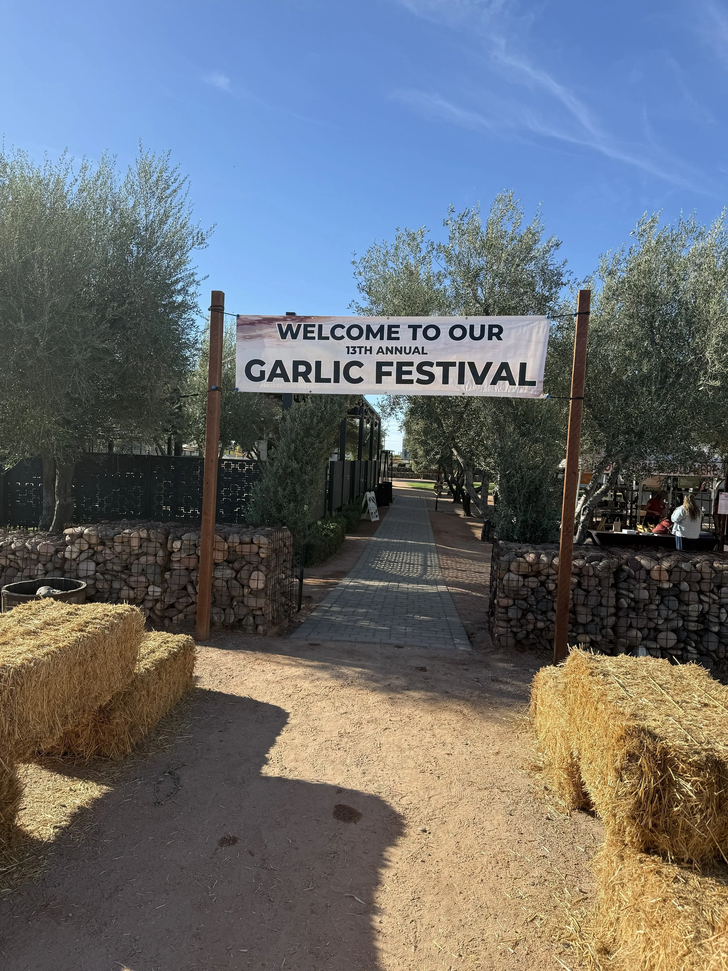 A Morning at Queen Creek Olive Mill: Breakfast, Shopping and the Garlic Festival