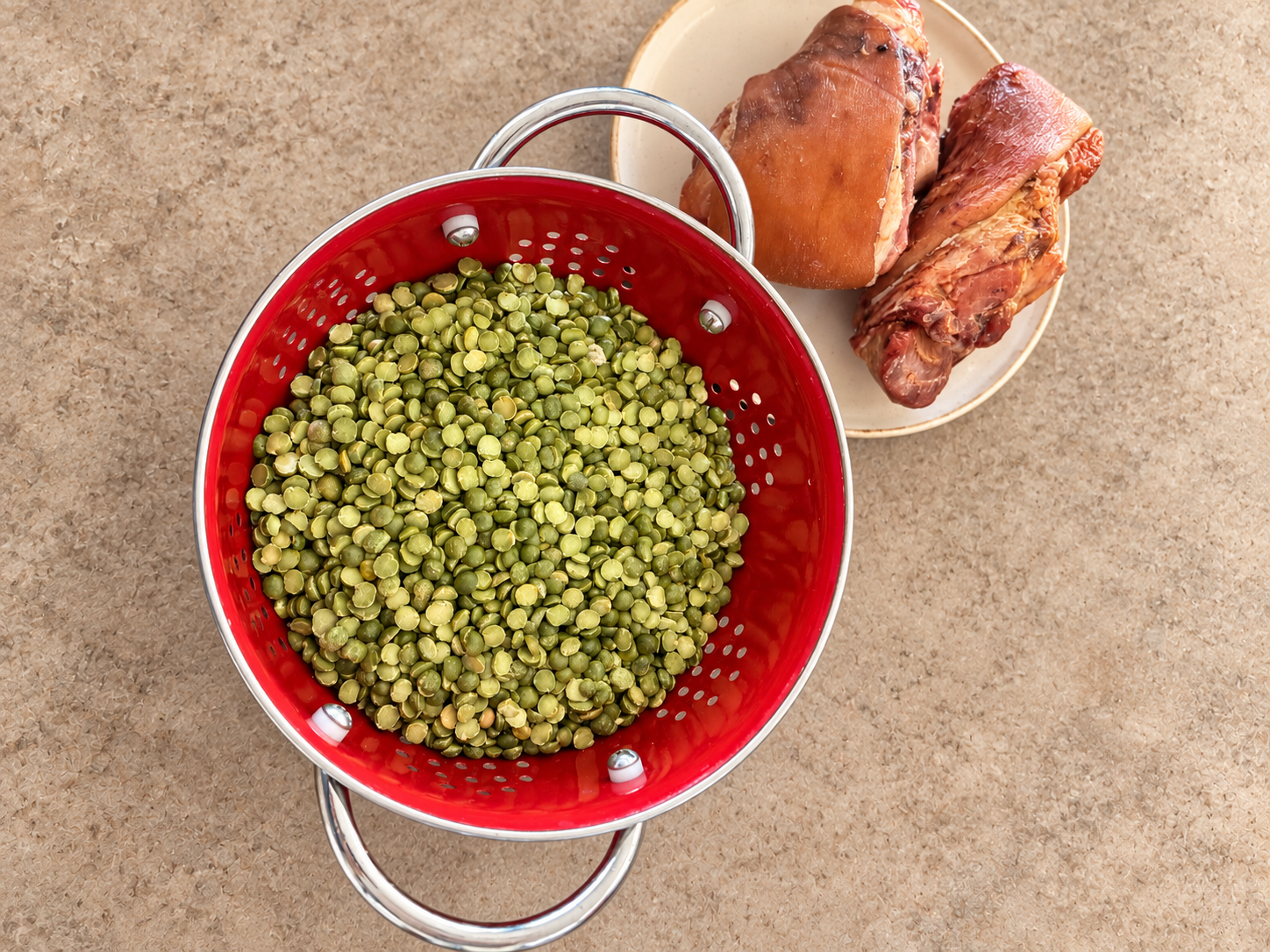 Split peas and smoked ham hocks.png