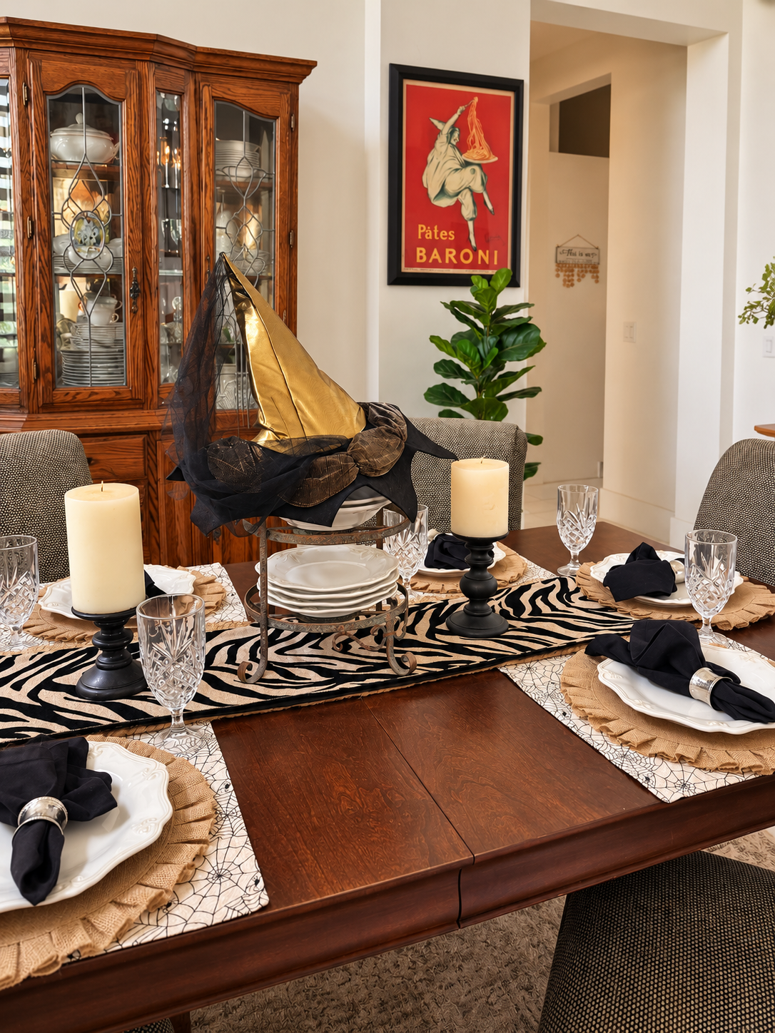 Warm Halloween dining table with witch hat-2.png