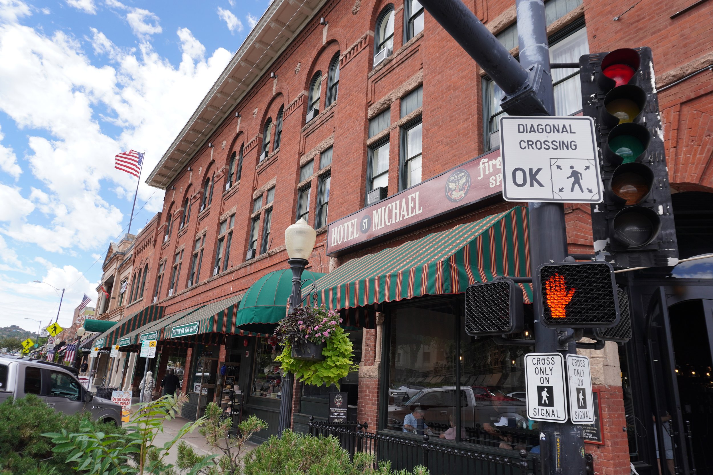 Historic Hotel St. Michael building in downtown Prescott, Arizona