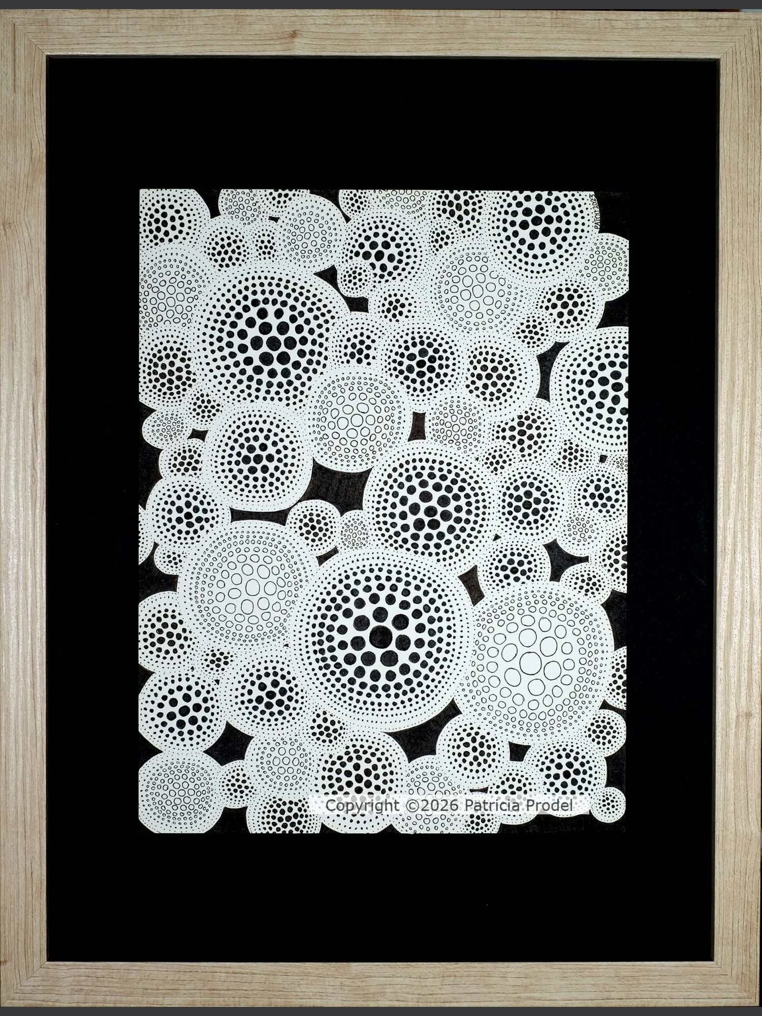 dessin-fait-main-encre-geometrie-sphères - abstrait-artiste-imaginaire-nuances-points-noir-et-blanc-.jpg
