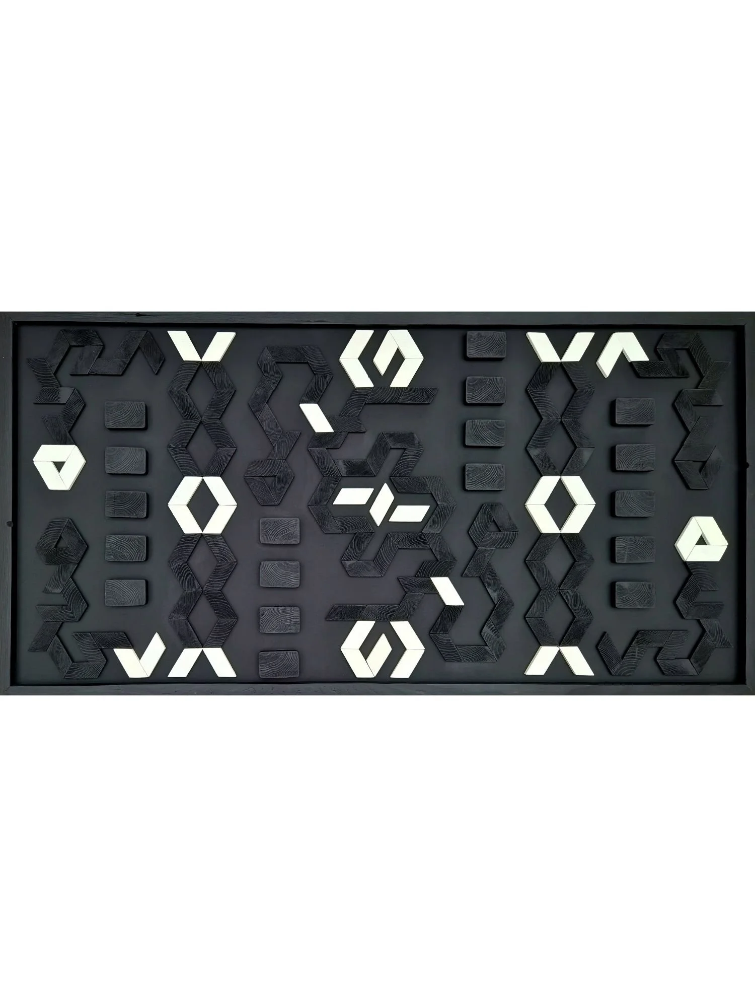 tableau-bois-geometrie-graphique-noir-et-blanc-lignes-cercles-profondeur-matiere-cadre-symetrie-courbes-composition-art-mural1.jpg