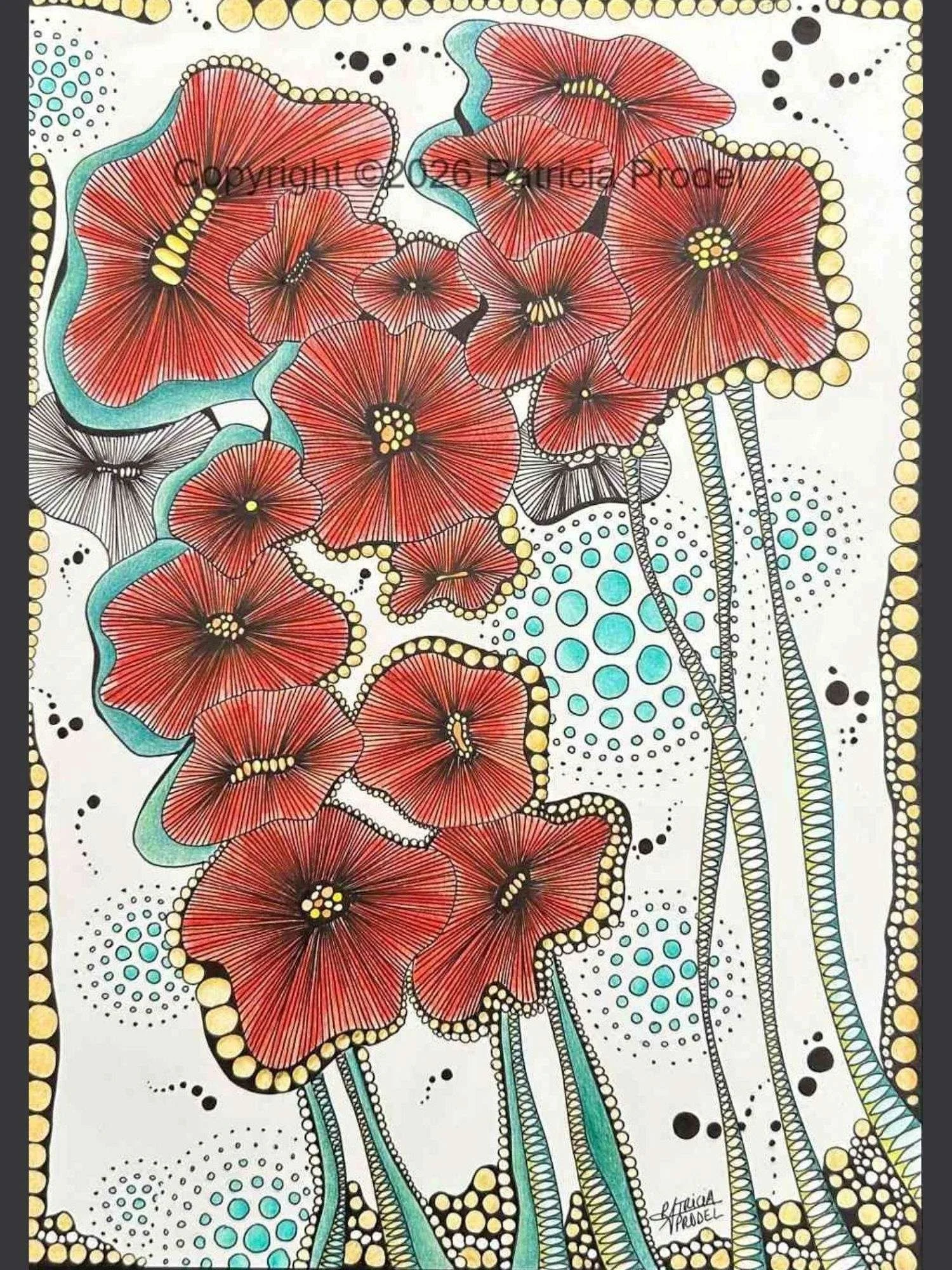 dessin-fait-main-encre-geometrie-sphères-fleurs-coquelicots-couleur-abstrait-artiste-imaginaire-lignes.jpg