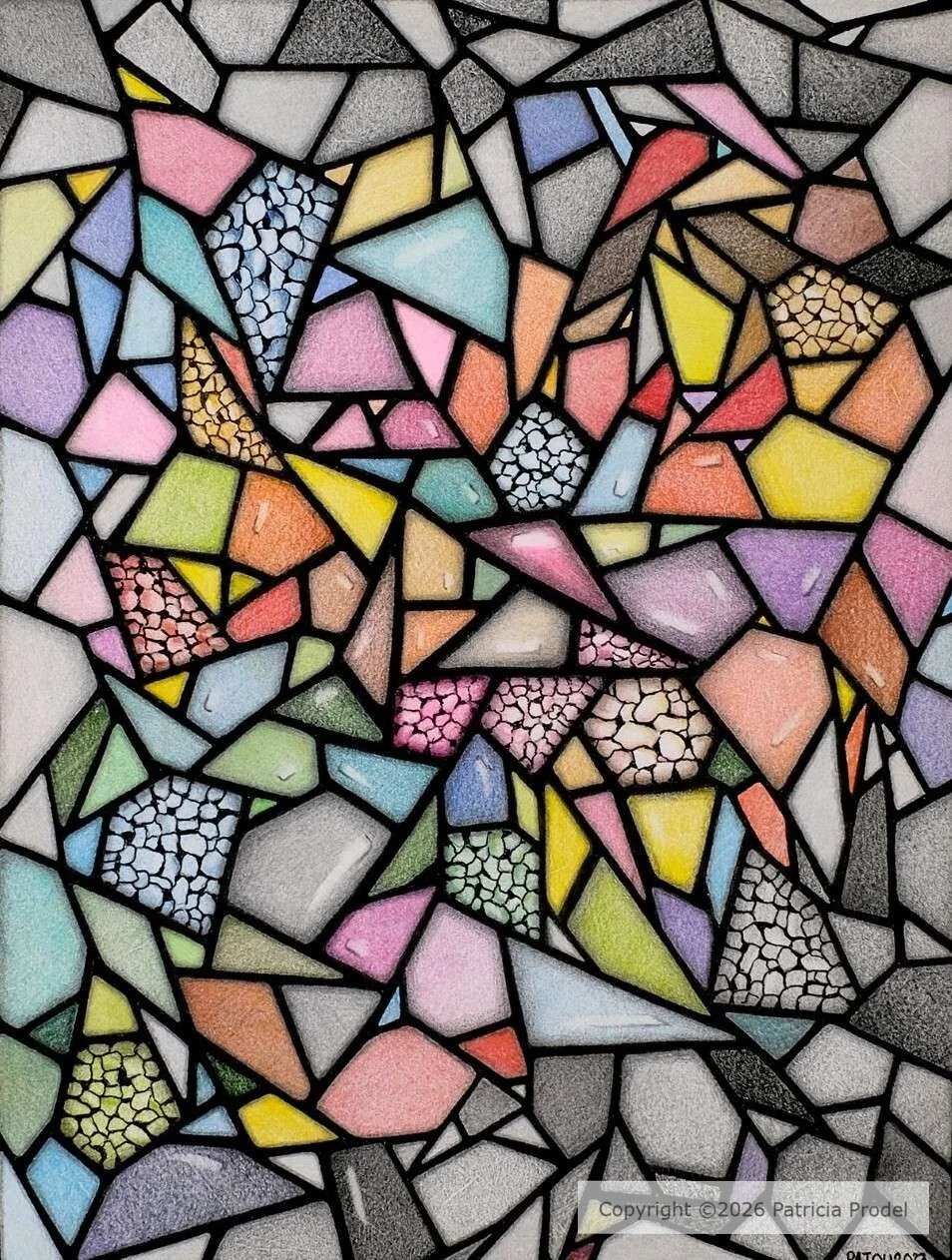 L'ordre et le chaos 27,7x21 cm cadre 30x40  - 230€ -