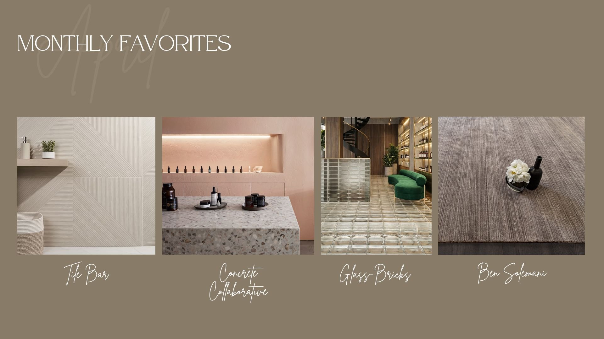 Monthly favorites…