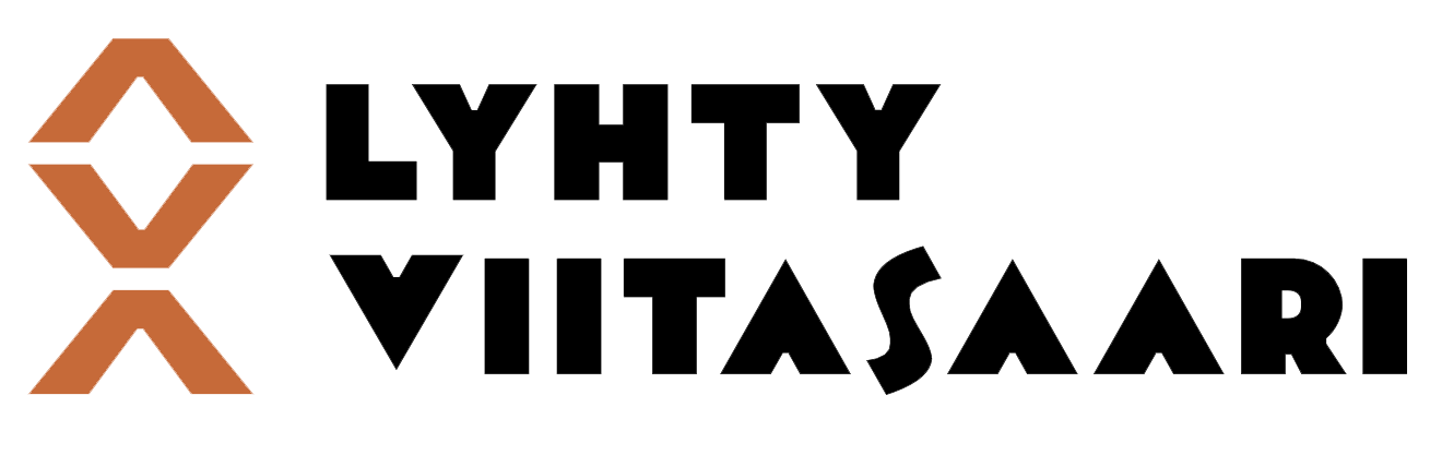 Sähkön jakeluliike- ja tuotantosymboli, oranssi ja musta väreissä.