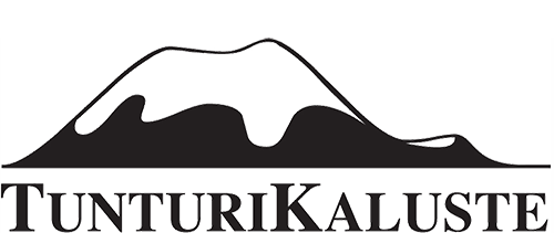 Kuvassa on vuoren siluetti ja teksti "TUNTURIKAUJE".
