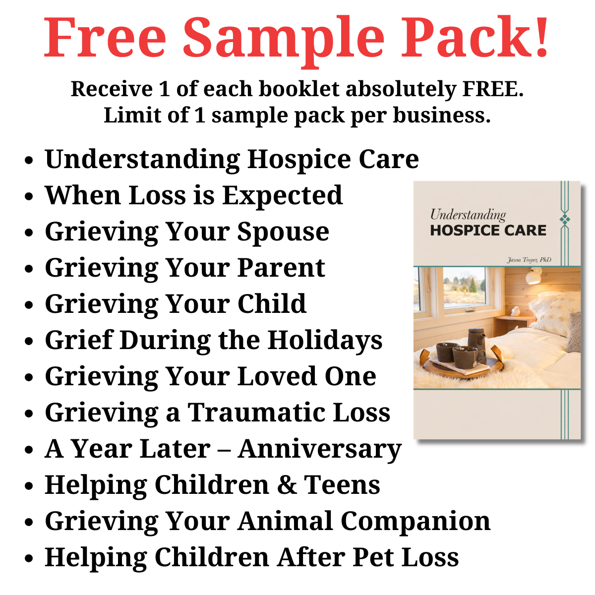 Free Hospice Sample Pack - All Booklets