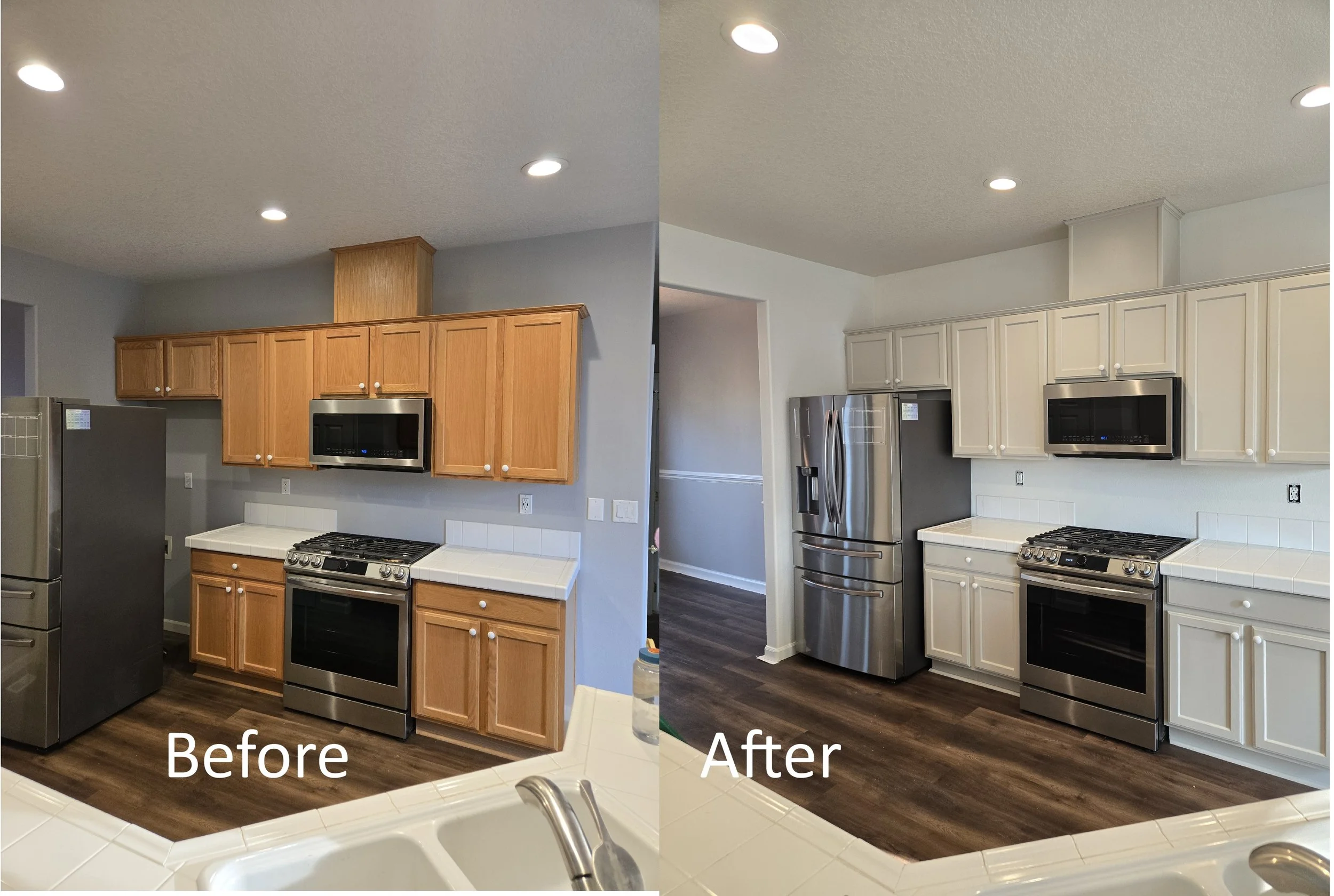 Painted kitchen cabinets in Milwaukie, OR