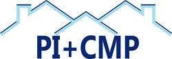 Logo with peaks at the top and text 'PI + CMP' underneath